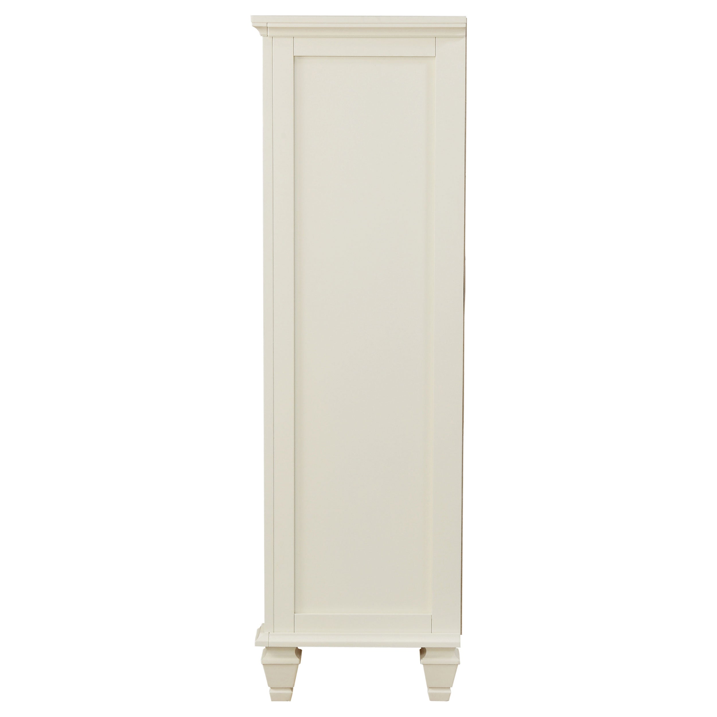 Sandy Beach 5-drawer Bedroom Chest Cream White — view 5