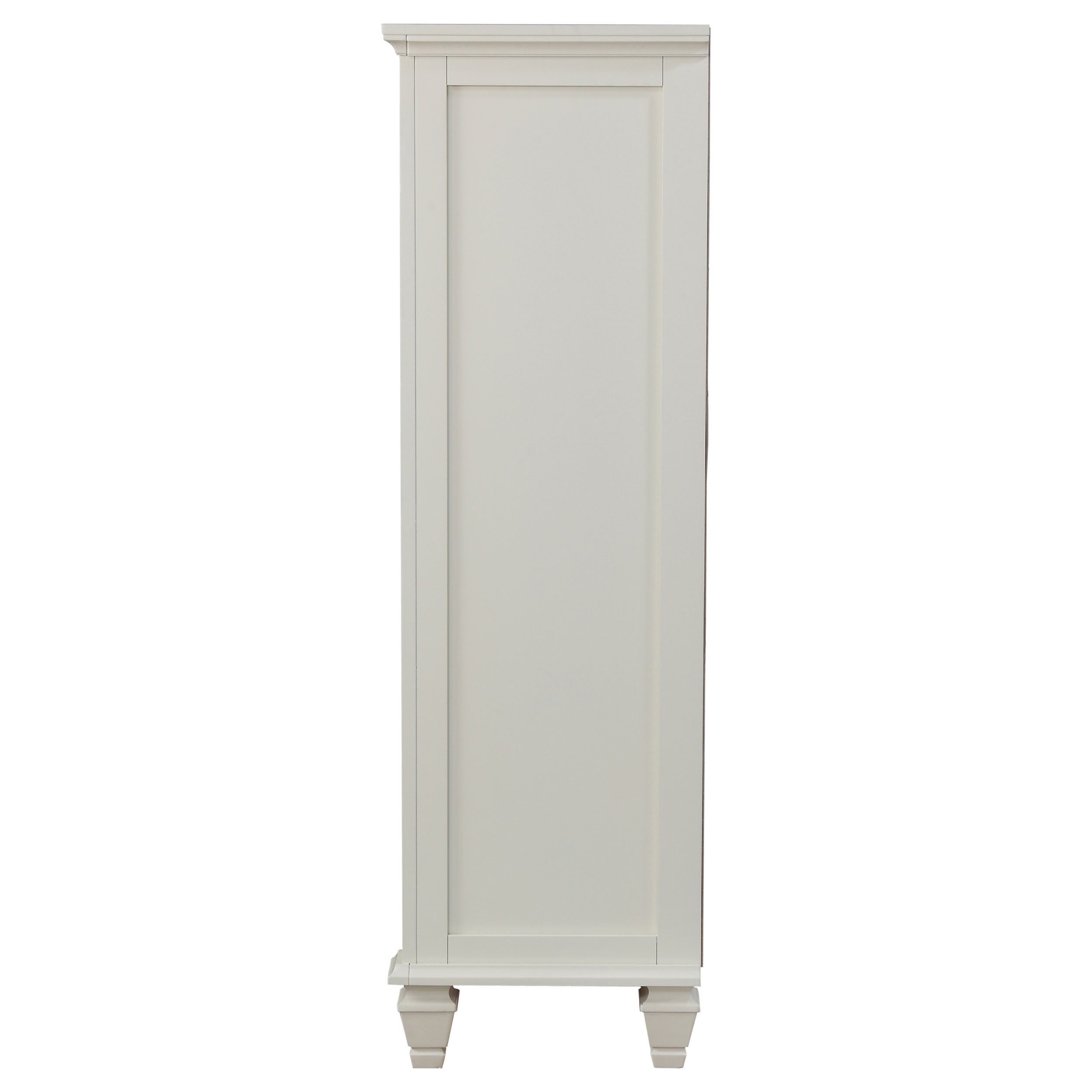 Sandy Beach 8-drawer Door Chest Cream White — view 5