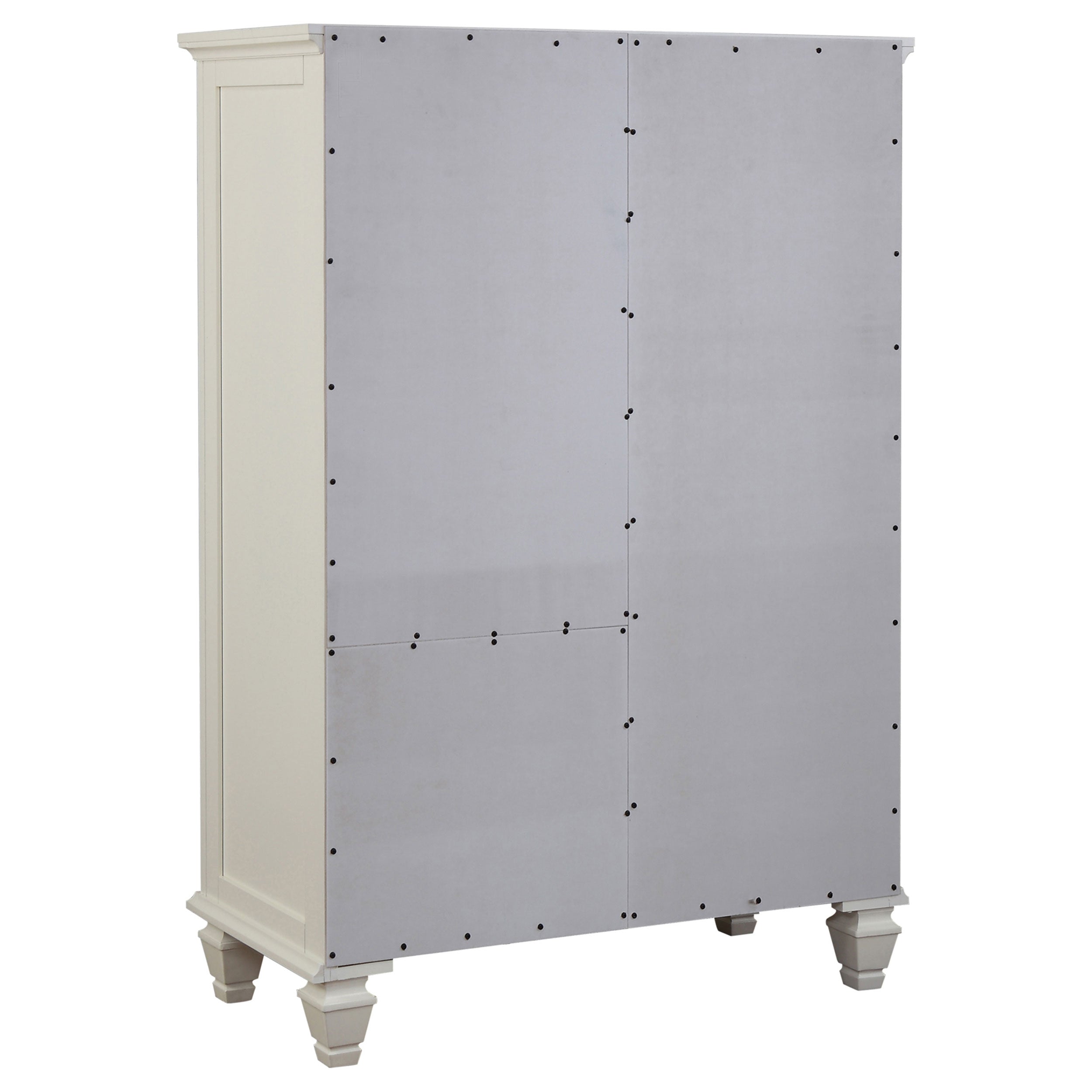 Sandy Beach 8-drawer Door Chest Cream White — view 6