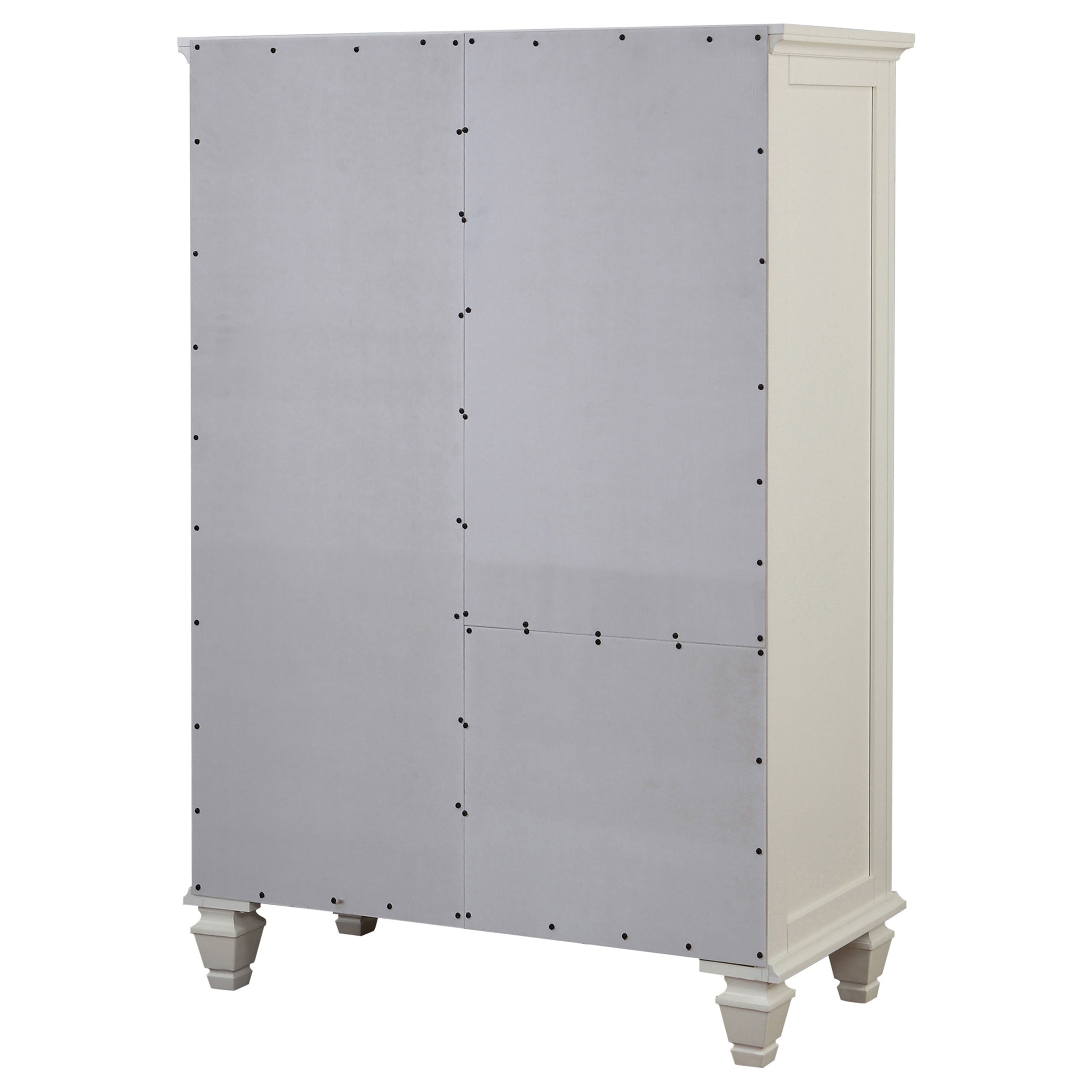 Sandy Beach 8-drawer Door Chest Cream White — view 8