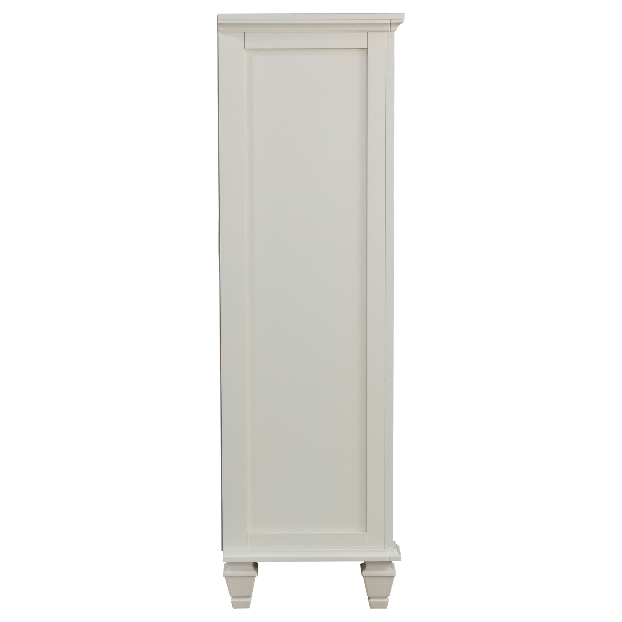 Sandy Beach 8-drawer Door Chest Cream White — view 9