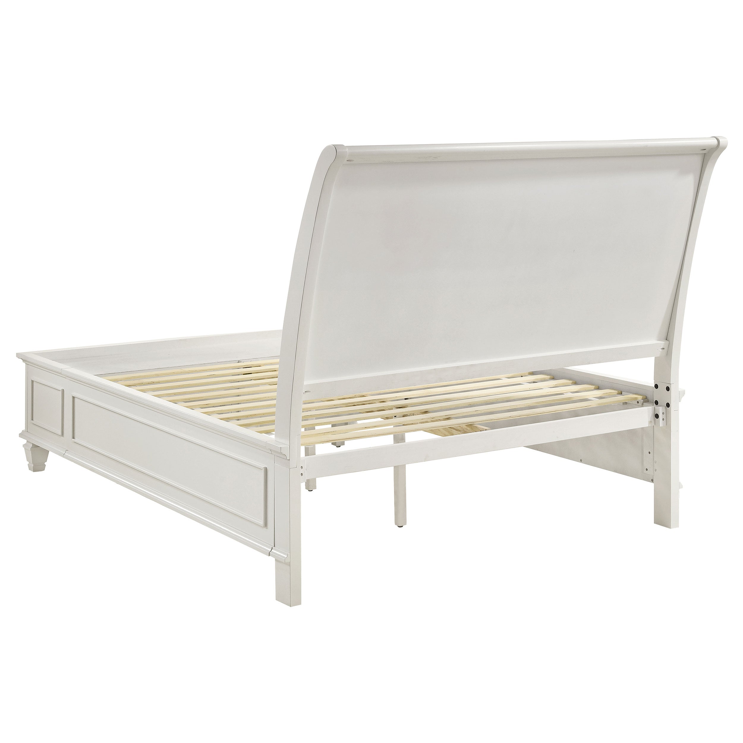 Sandy Beach 4-piece Queen Bedroom Set Cream White — view 4