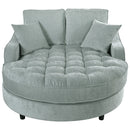 Modern Chaise Lounge Upholstered Sofa Couch With Tufted Seat And Detachable Pillows For Living Room