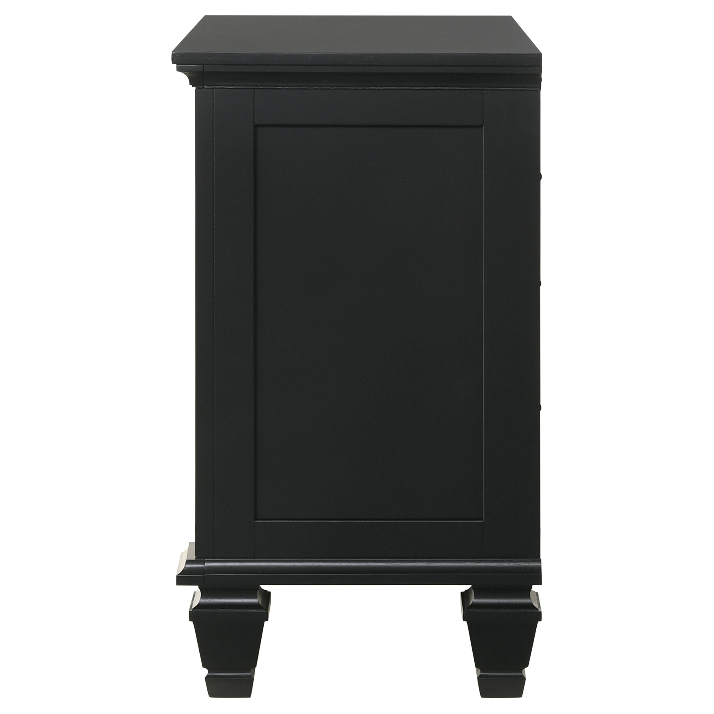 Sandy Beach 3-drawer Nightstand Black — view 6