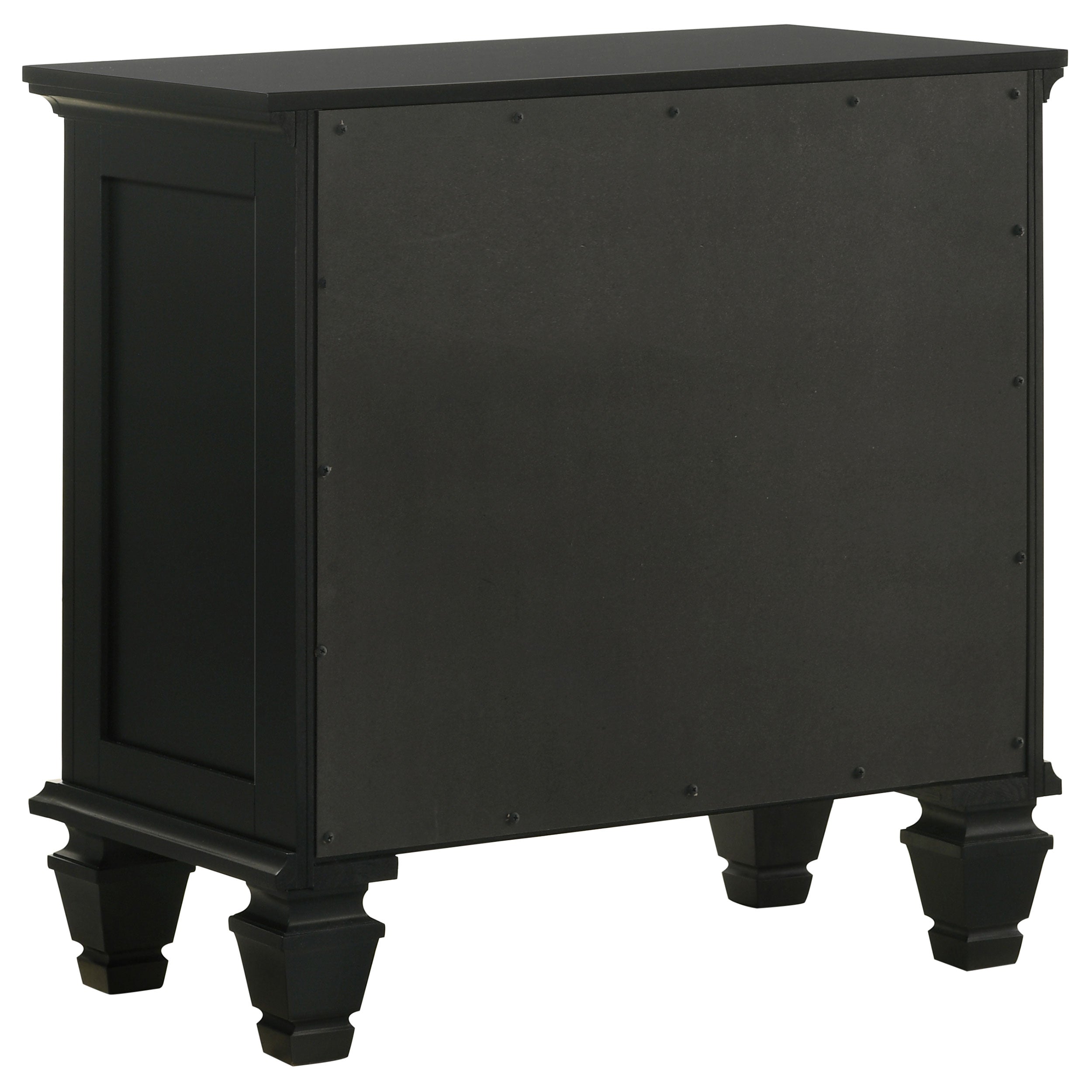 Sandy Beach 3-drawer Nightstand Black — view 7
