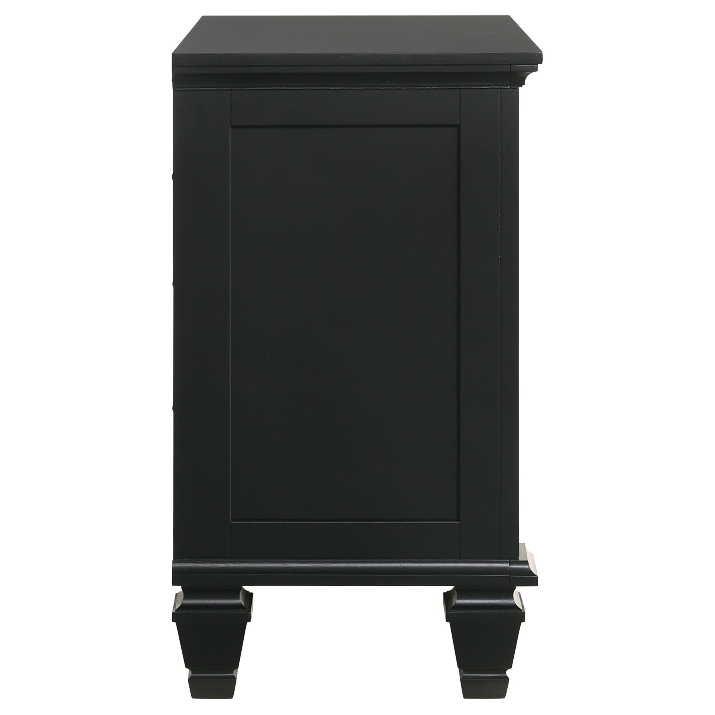 Sandy Beach 3-drawer Nightstand Black — view 10