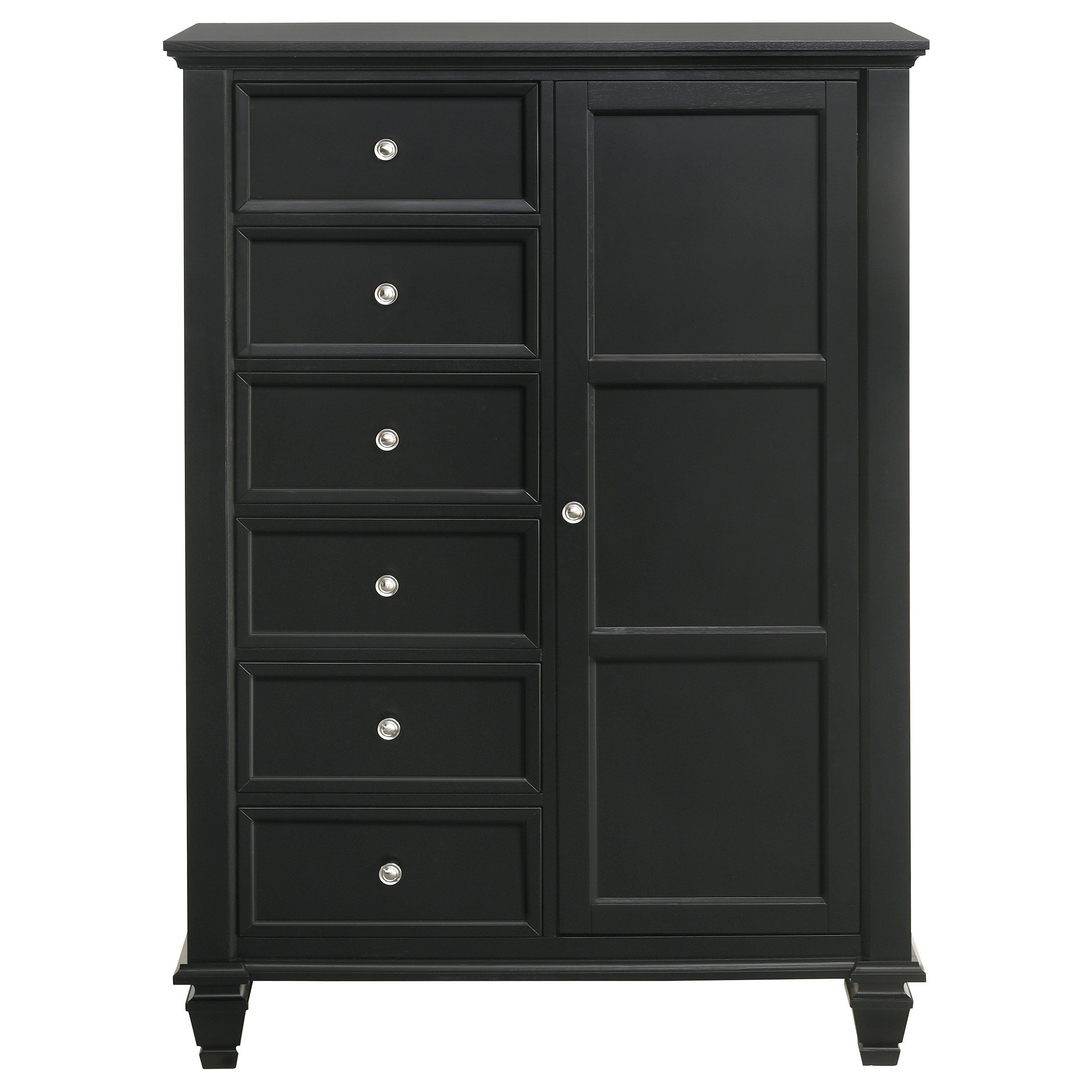 Sandy Beach 8-drawer Door Chest Black — view 3