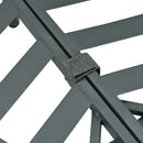 6 Piece Patio Set, Half Moon Outdoor Sectional Sofa With 2 High Low Coffee Tables, 4 Pillows & Cushions