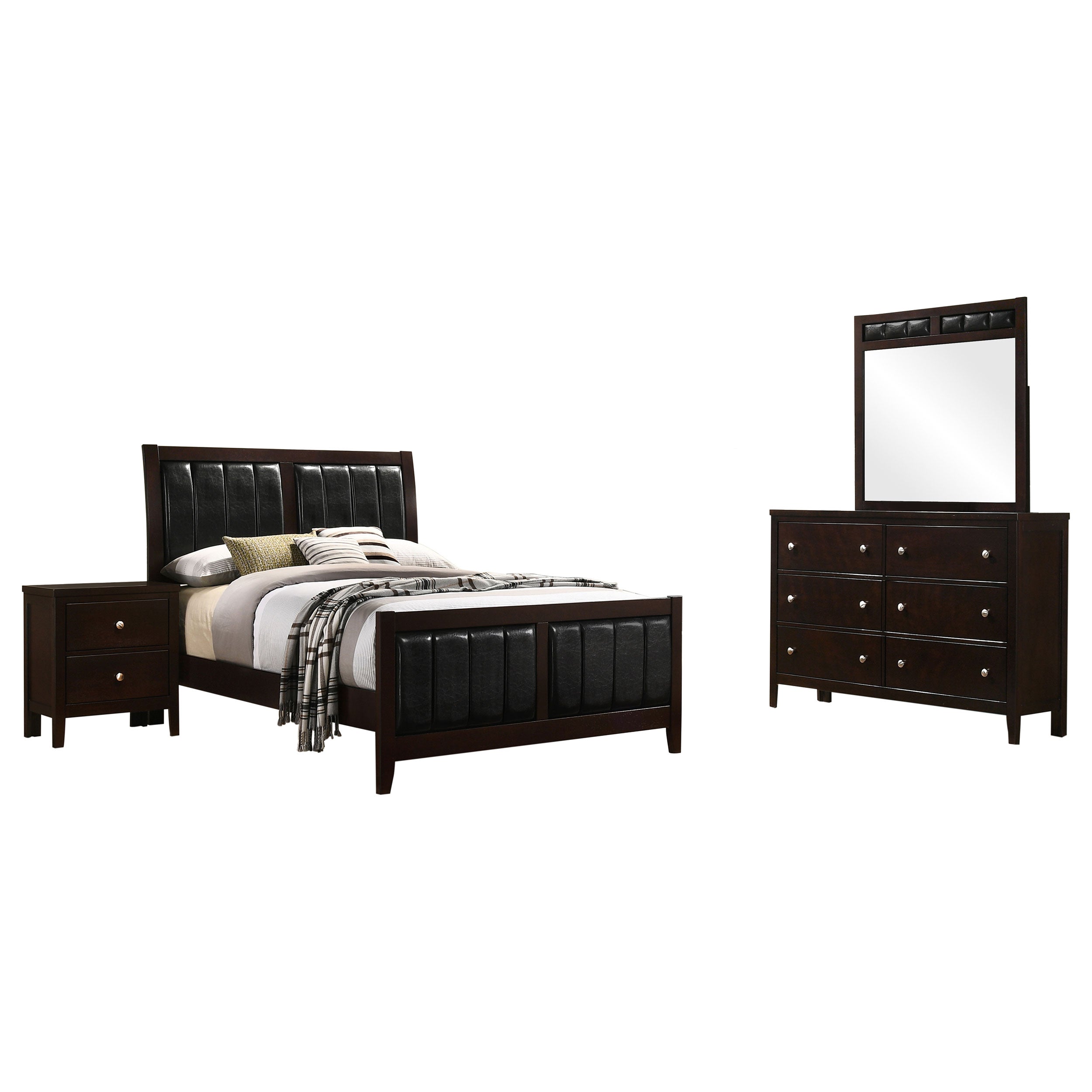 Carlton 4-piece Full Bedroom Set Cappuccino — view 2