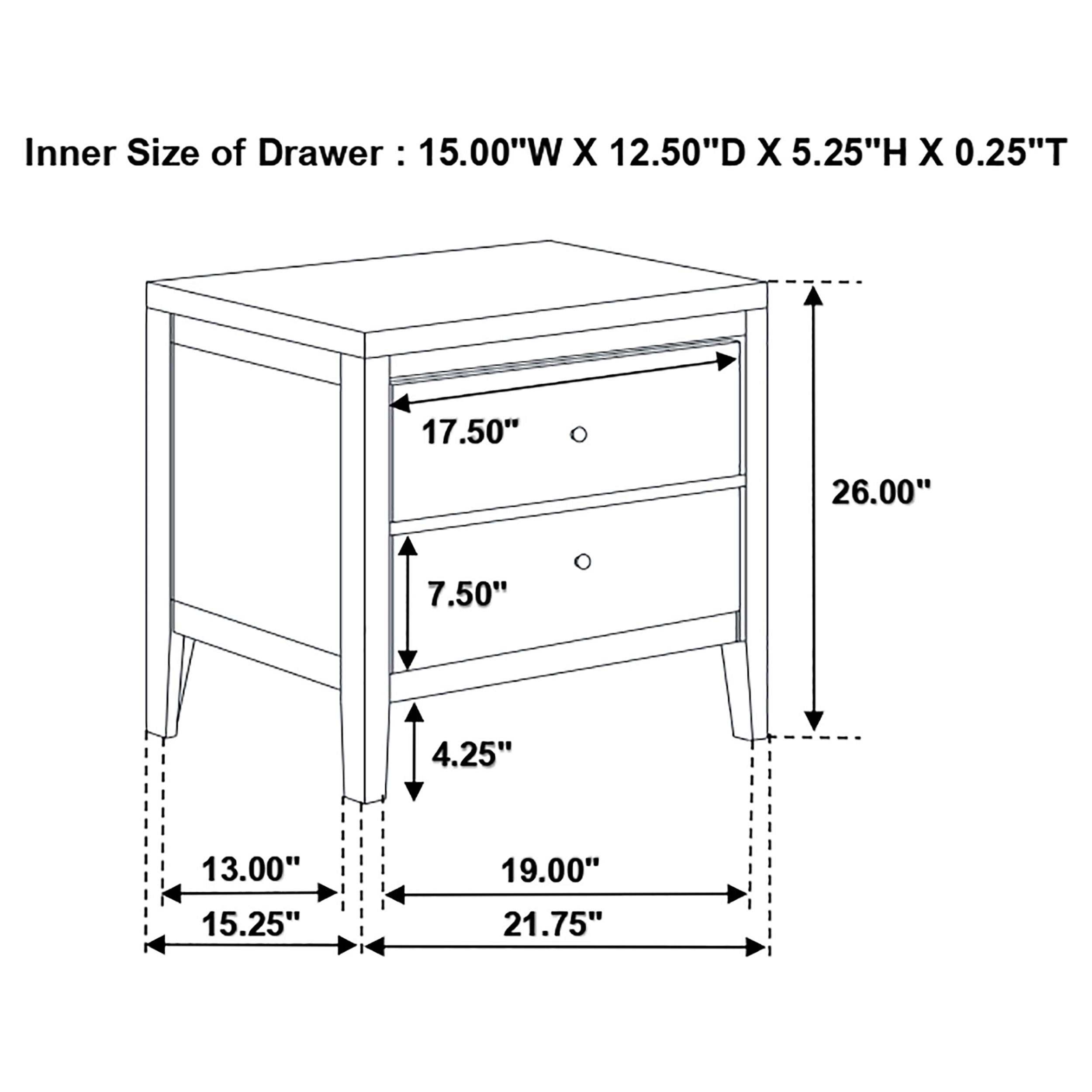 Carlton 5-piece Full Bedroom Set Cappuccino — view 17