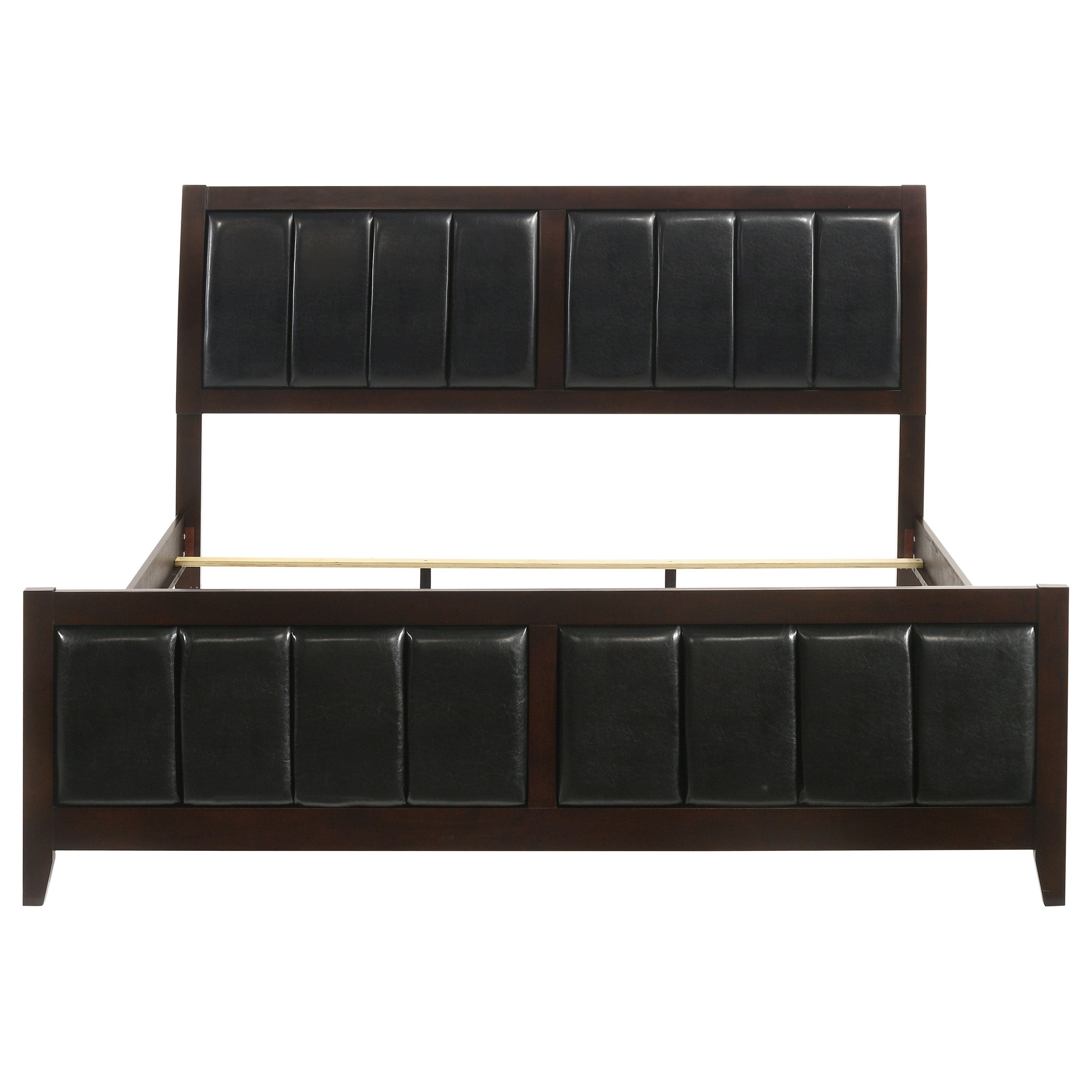 Carlton Wood Eastern King Panel Bed Cappuccino — view 4