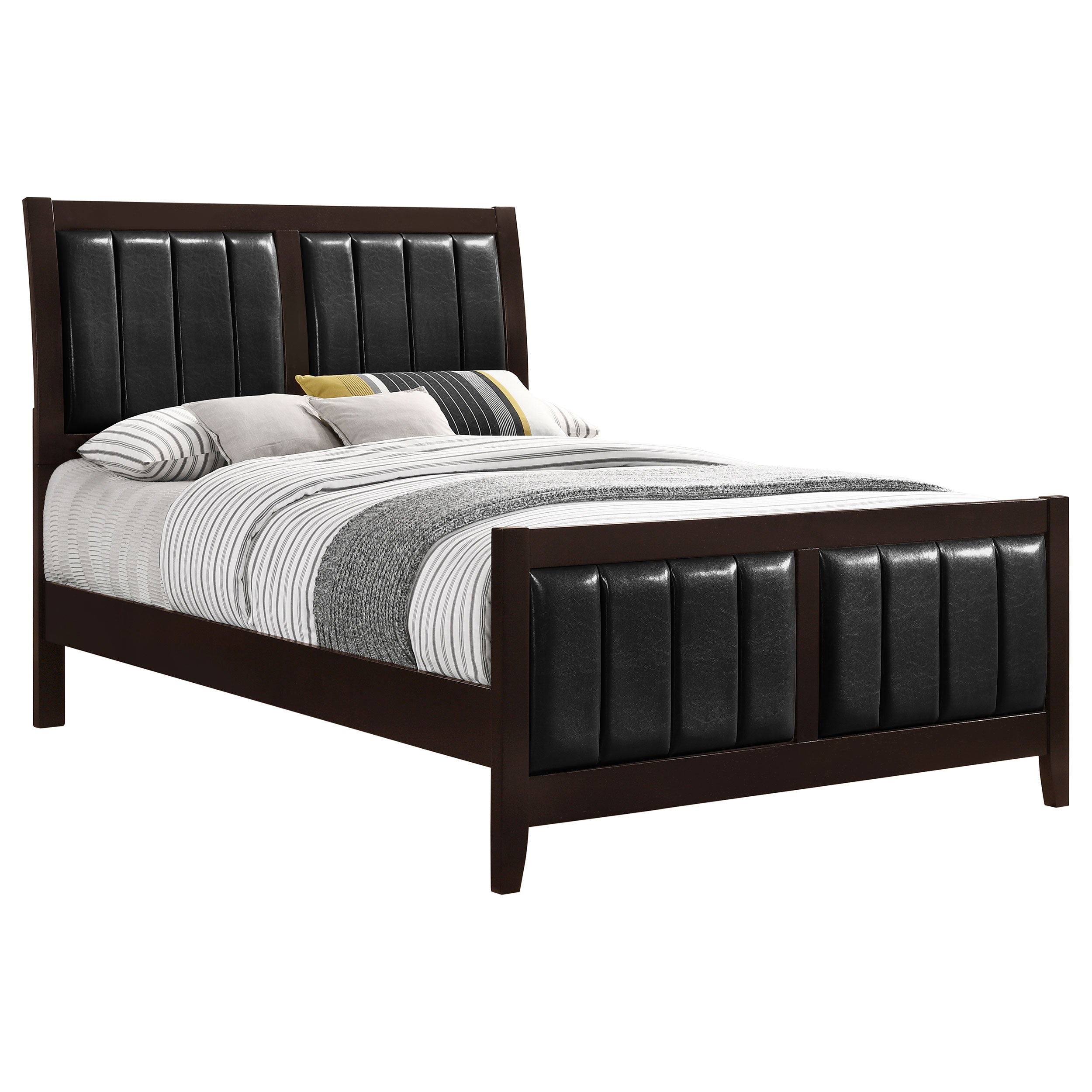 Carlton Wood California King Panel Bed Cappuccino — view 3