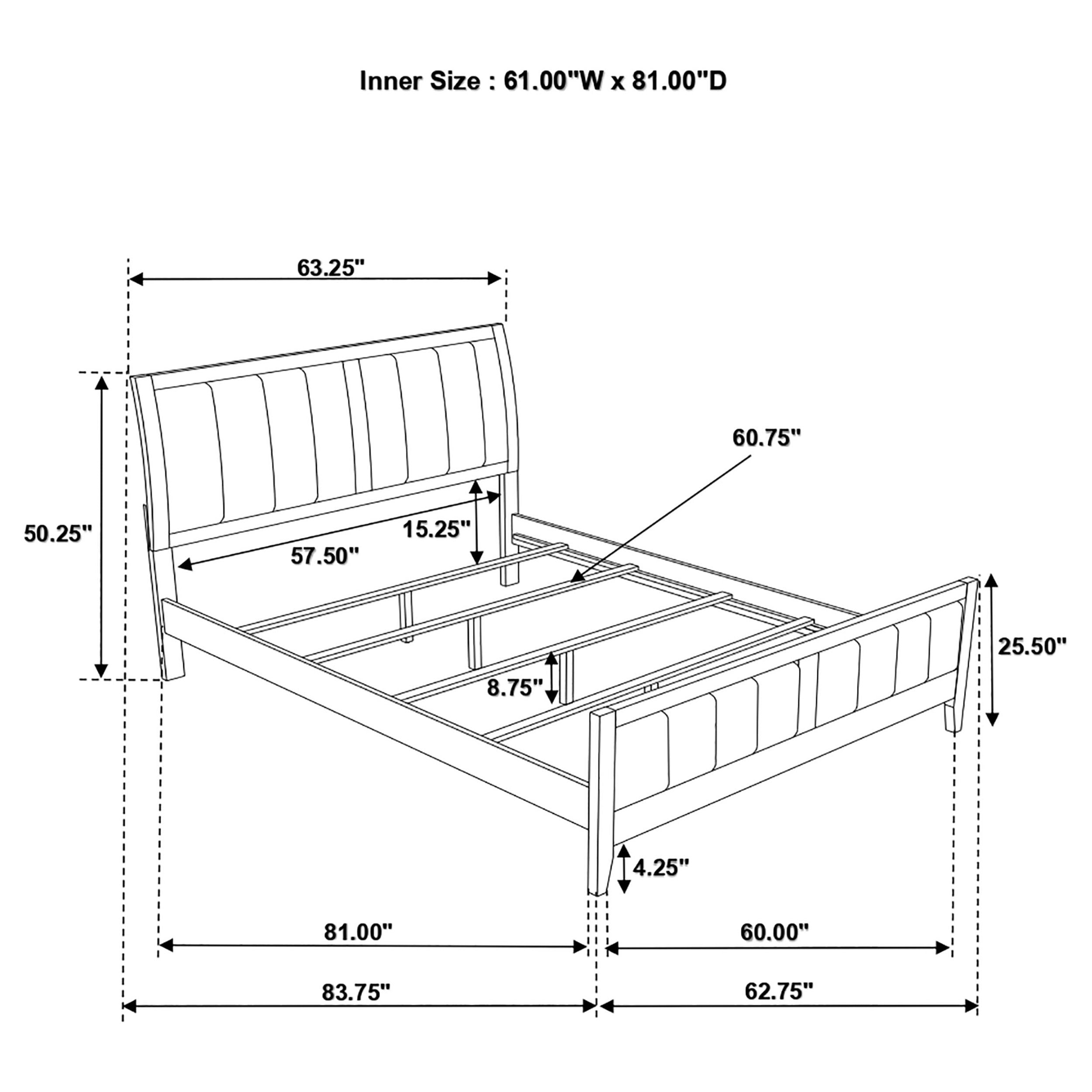 Carlton 4-piece Queen Bedroom Set Cappuccino — view 17