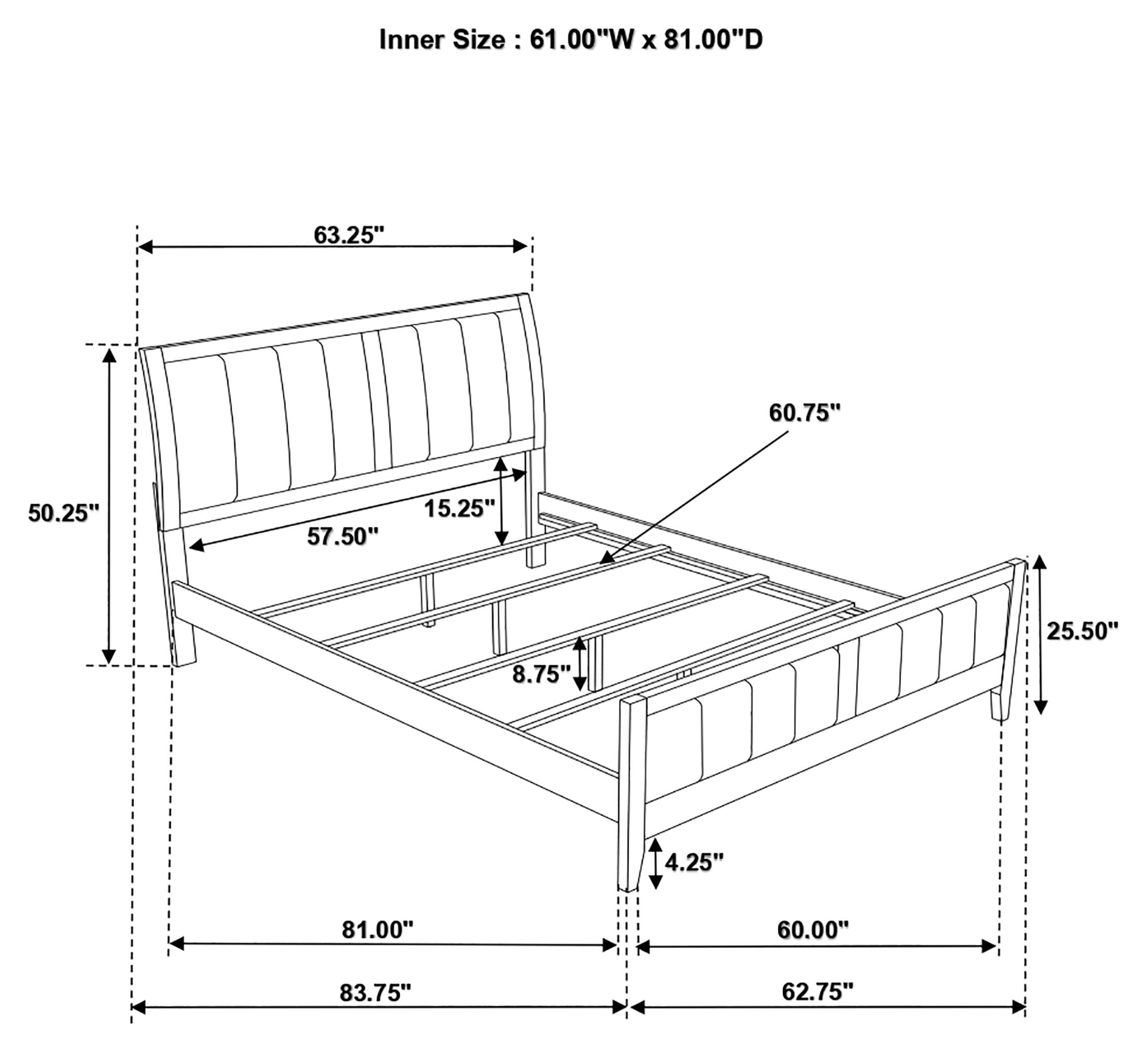 Carlton 5-piece Queen Bedroom Set Cappuccino — view 16