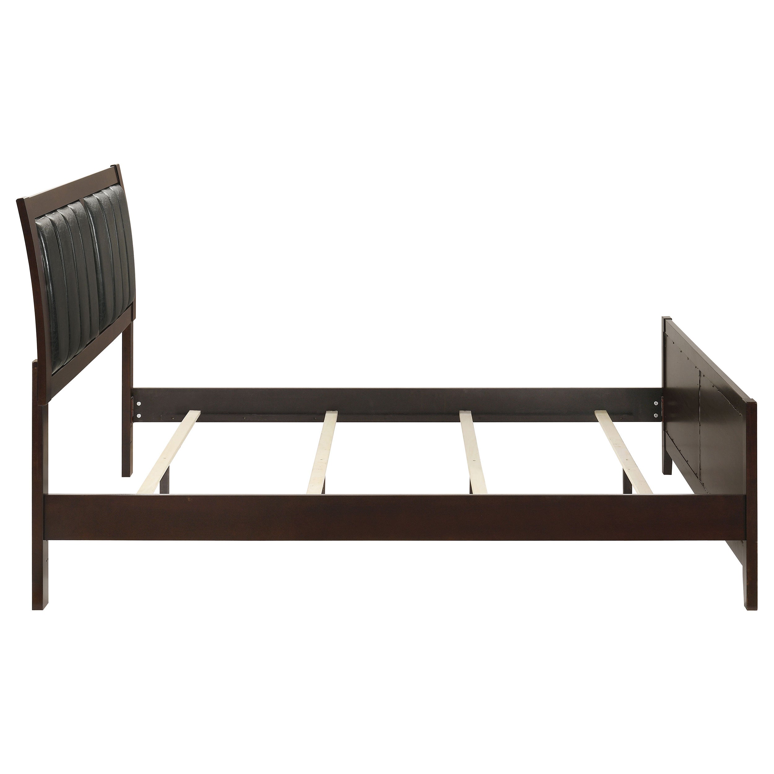 Carlton Wood Queen Panel Bed Cappuccino — view 6