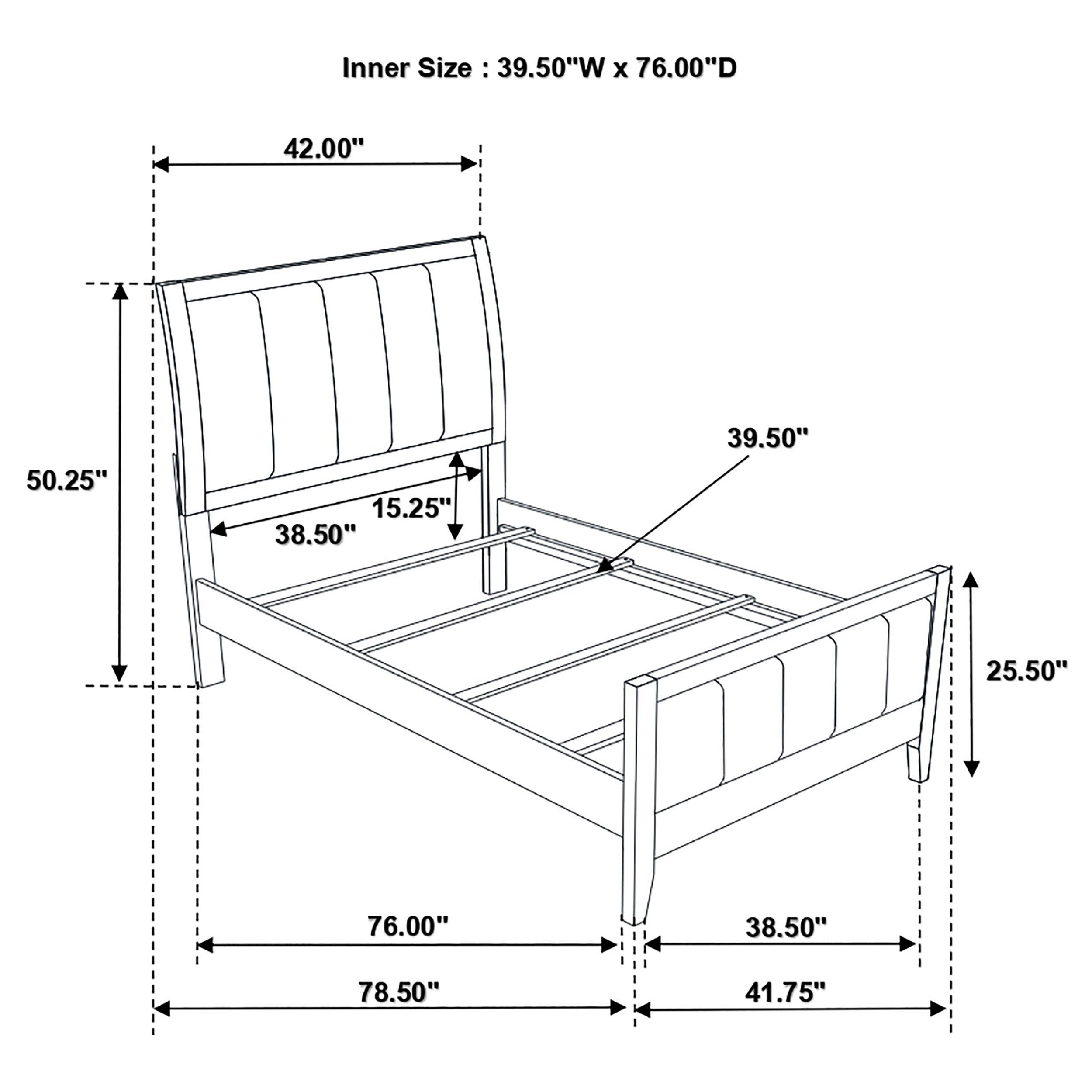 Carlton 5-piece Twin Bedroom Set Cappuccino — view 16