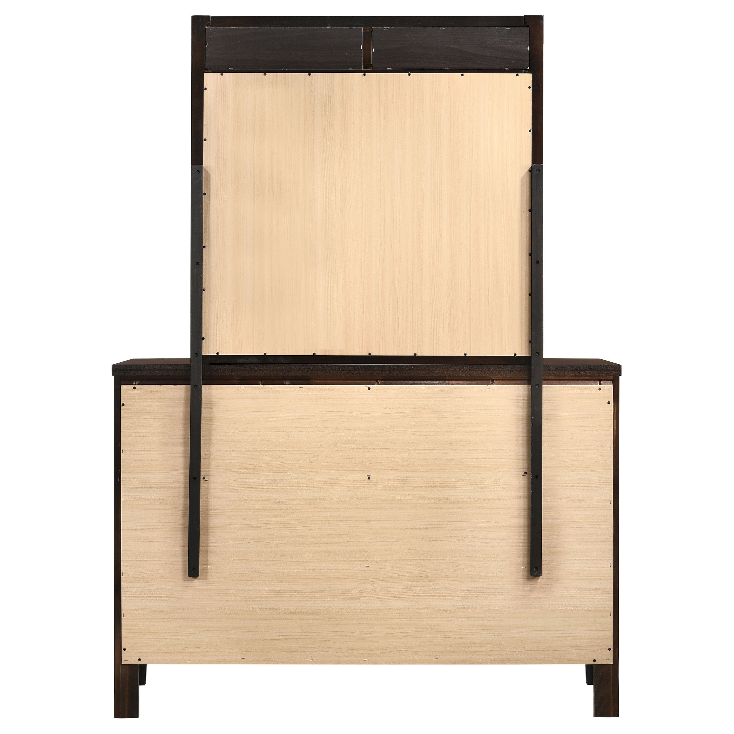 Carlton 6-drawer Dresser with Mirror Cappuccino — view 7