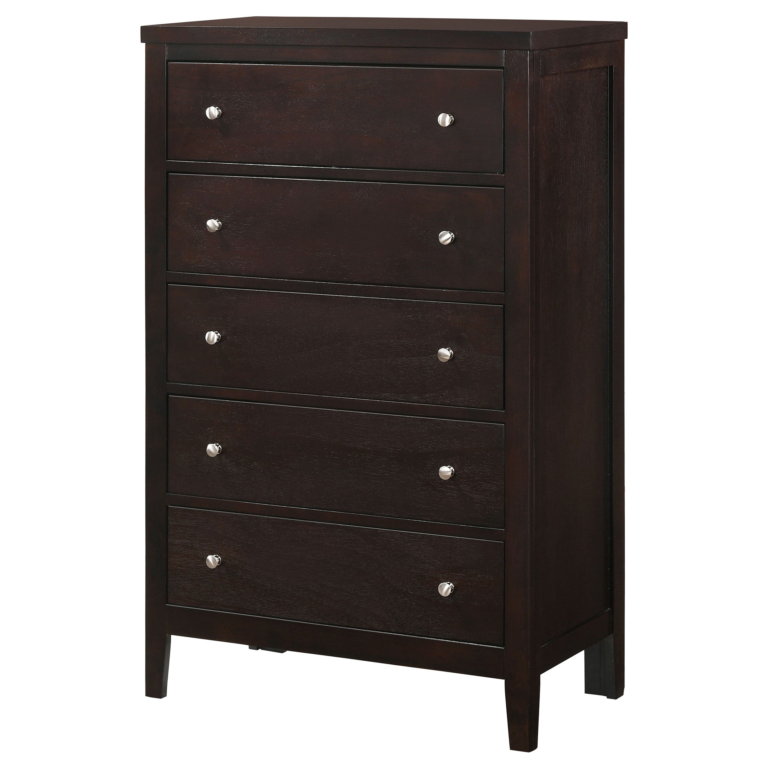 Carlton 5-drawer Bedroom Chest Cappuccino — view 4
