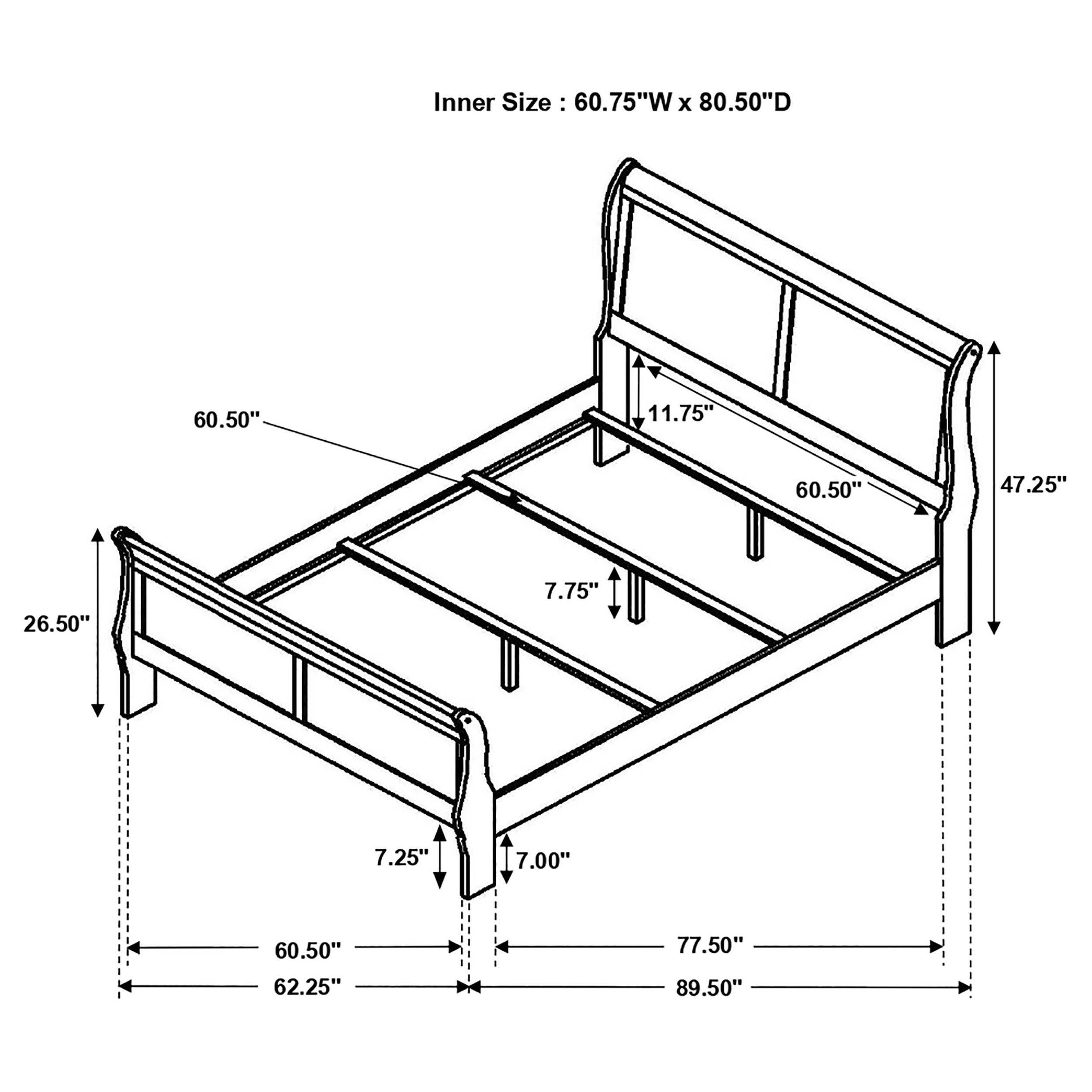 Louis Philippe 4-piece Queen Bedroom Set Cappuccino — view 17