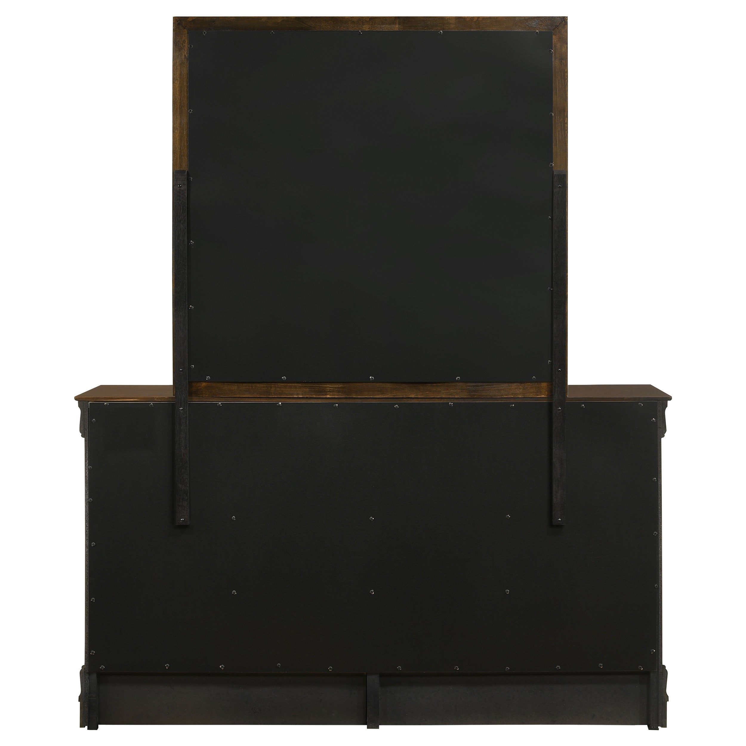Louis Philippe 6-drawer Dresser with Mirror Cappuccino — view 7