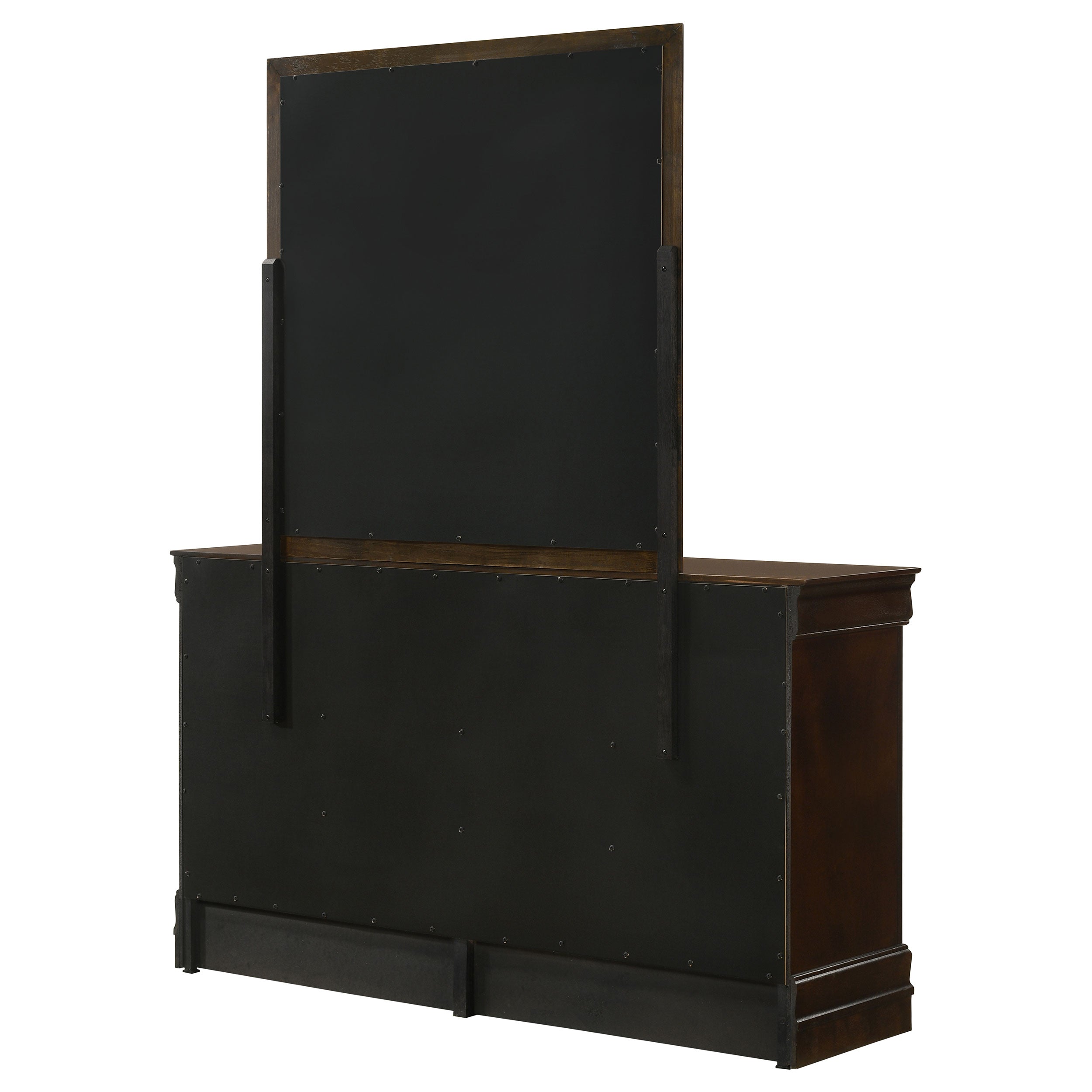Louis Philippe 6-drawer Dresser with Mirror Cappuccino — view 8