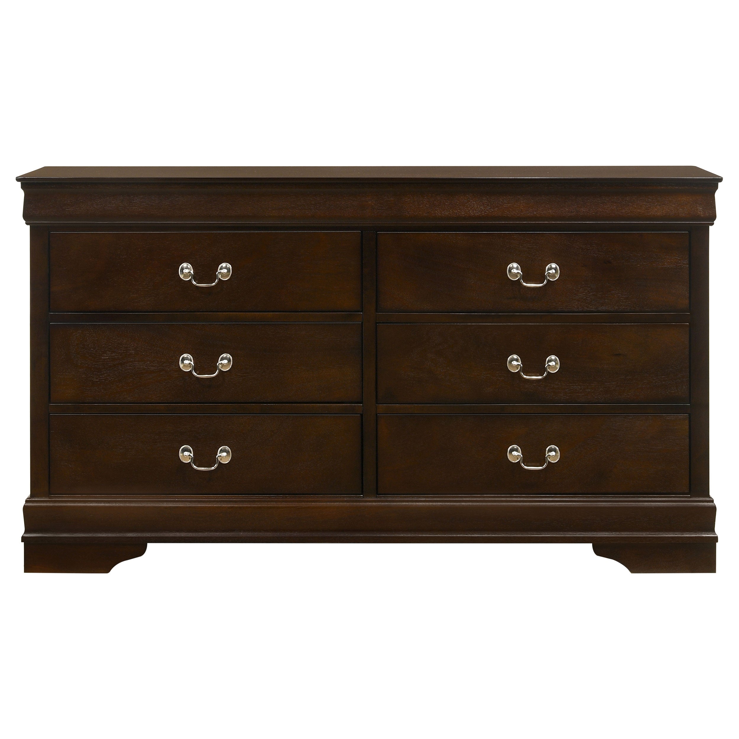 Louis Philippe 6-drawer Dresser Cappuccino — view 3