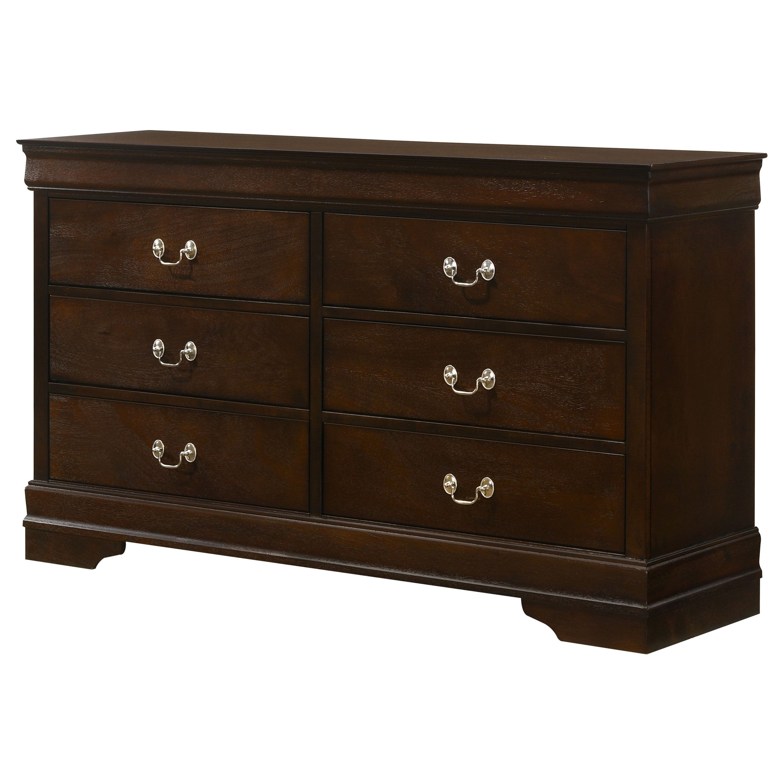 Louis Philippe 6-drawer Dresser Cappuccino — view 4
