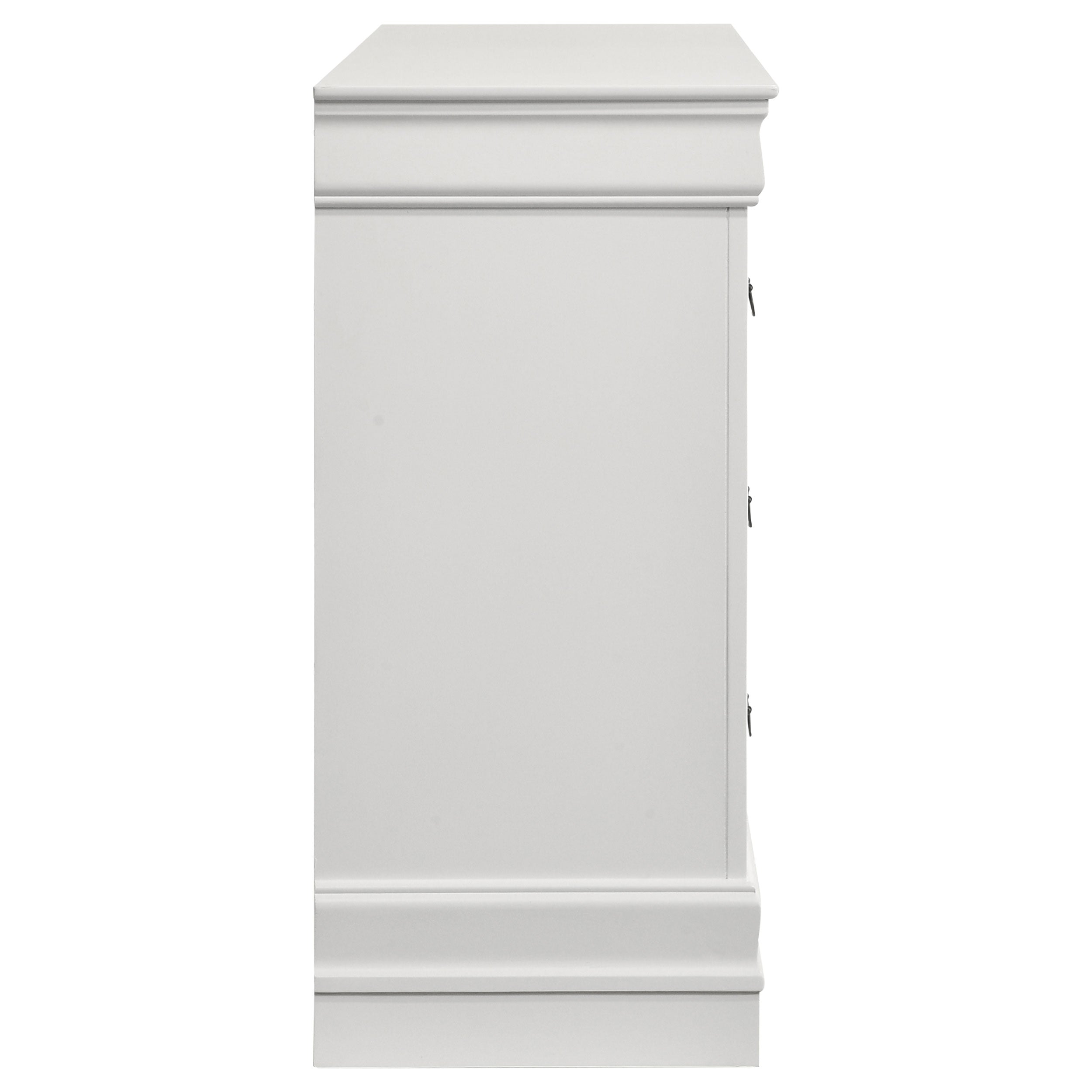 Louis Philippe 6-drawer Dresser White — view 9