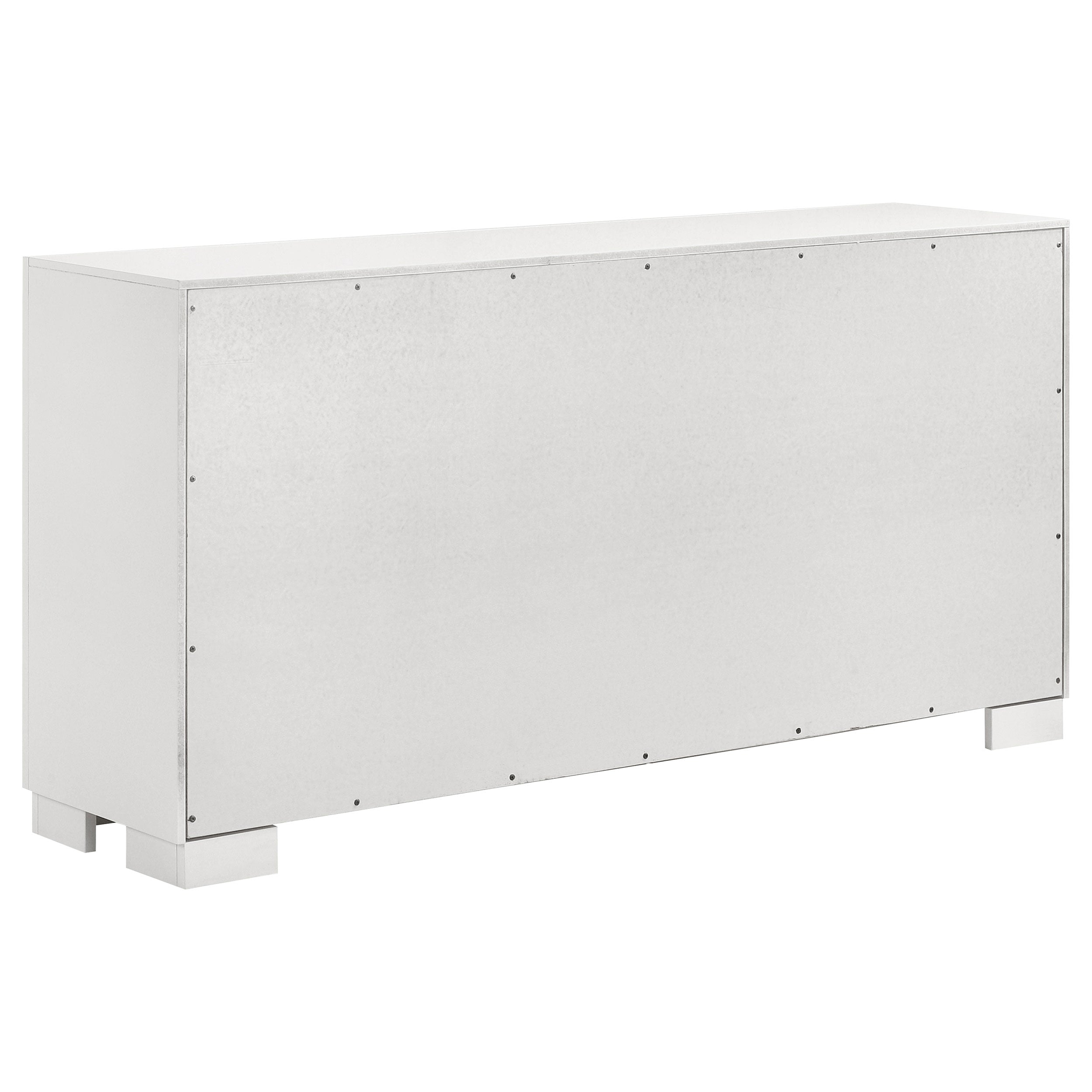 Jessica 5-piece Eastern King LED Bedroom Set Snow White — view 11