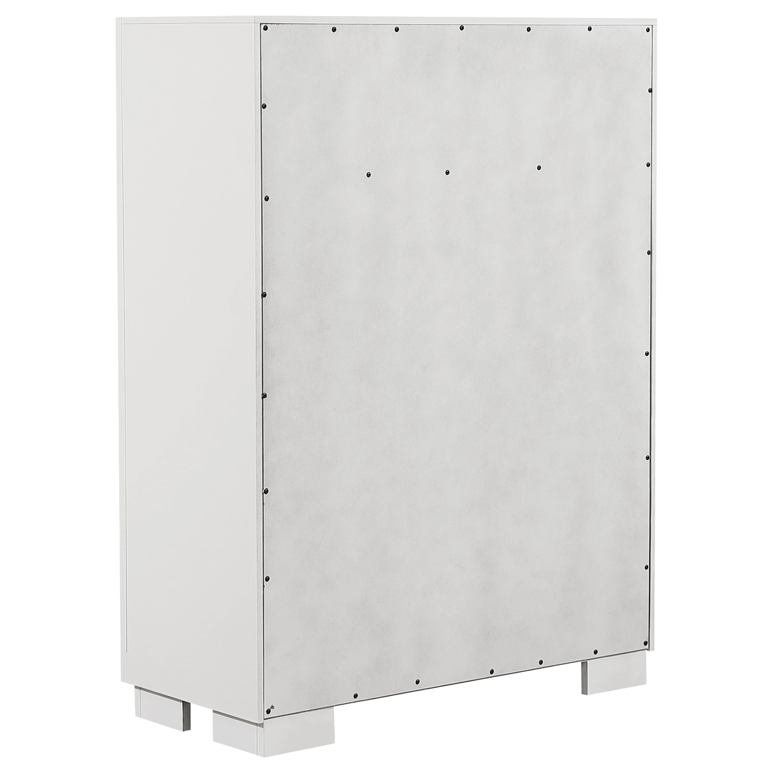 Jessica 5-piece Queen LED Bedroom Set Snow White — view 12
