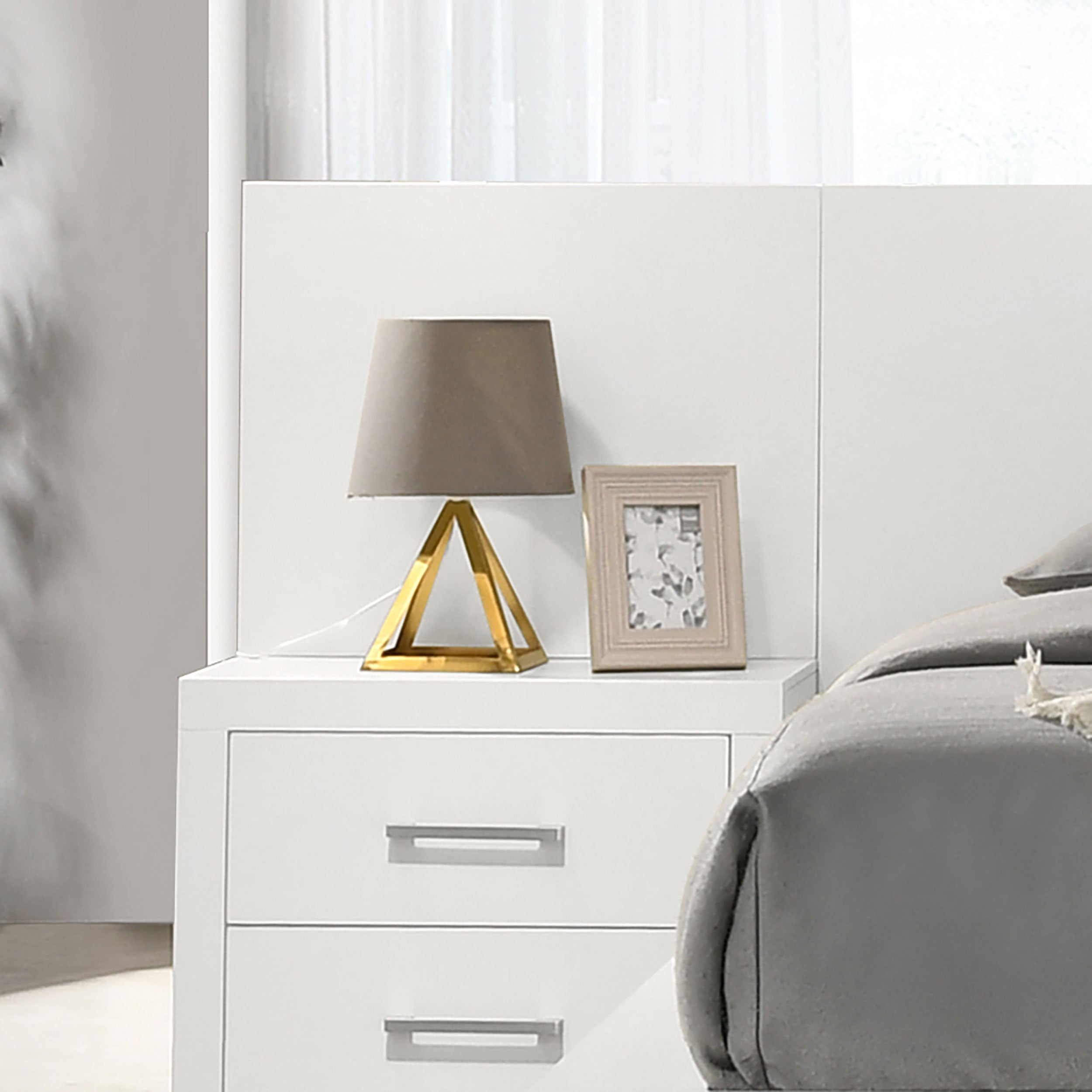Jessica Wood Bed Panels Cream White — view 2