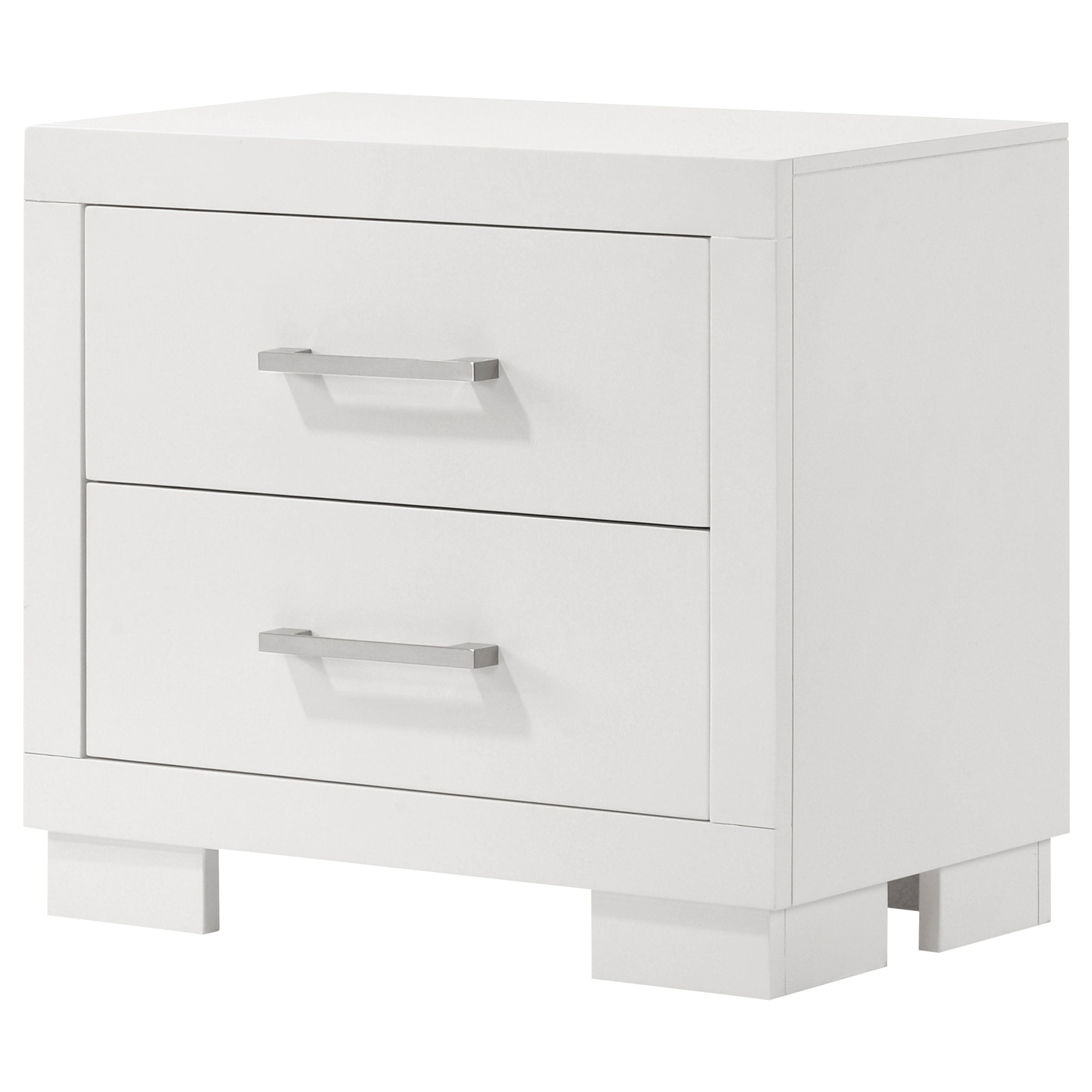 Jessica 2-drawer Nightstand Snow White — view 4