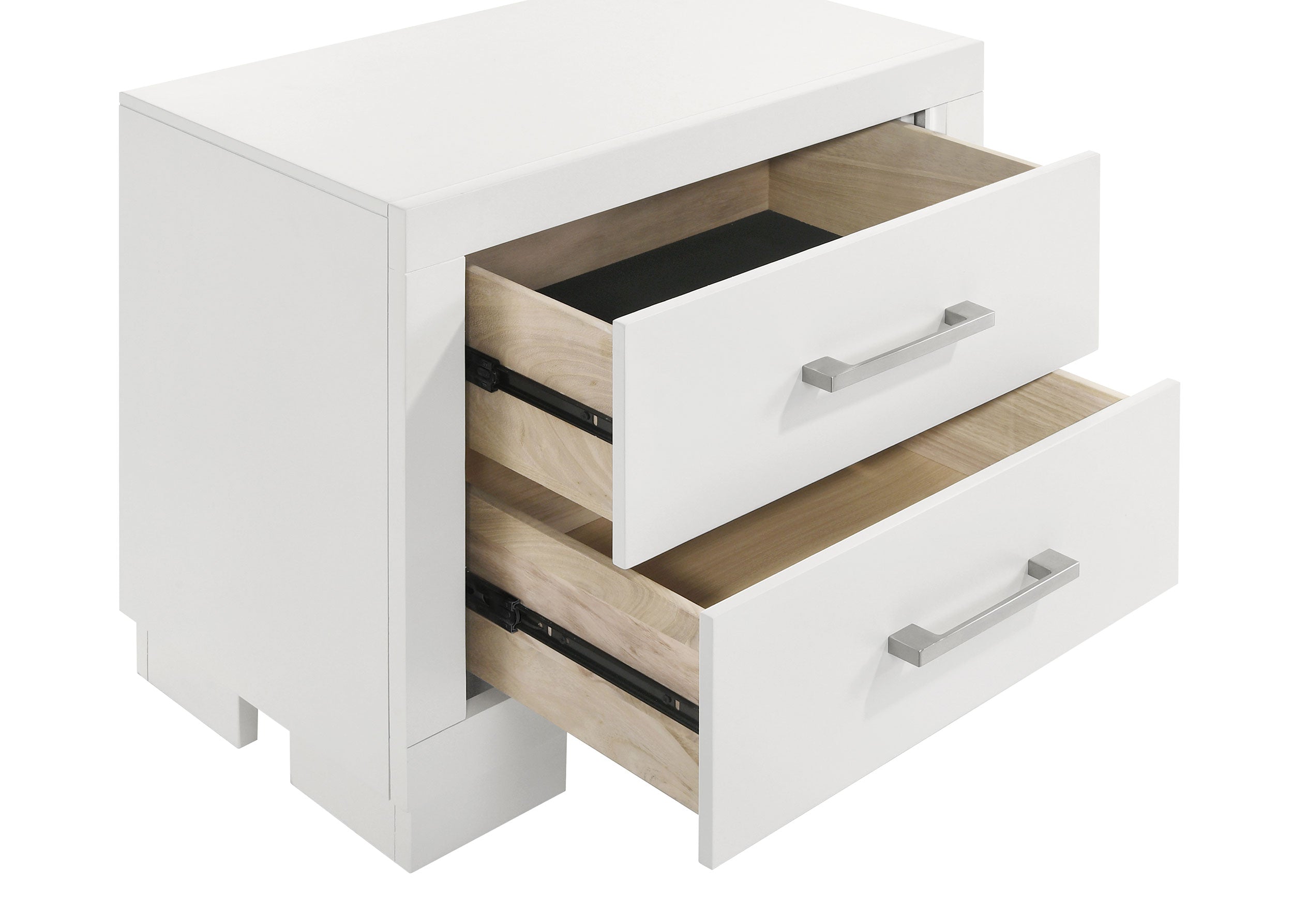Jessica 2-drawer Nightstand Snow White — view 10