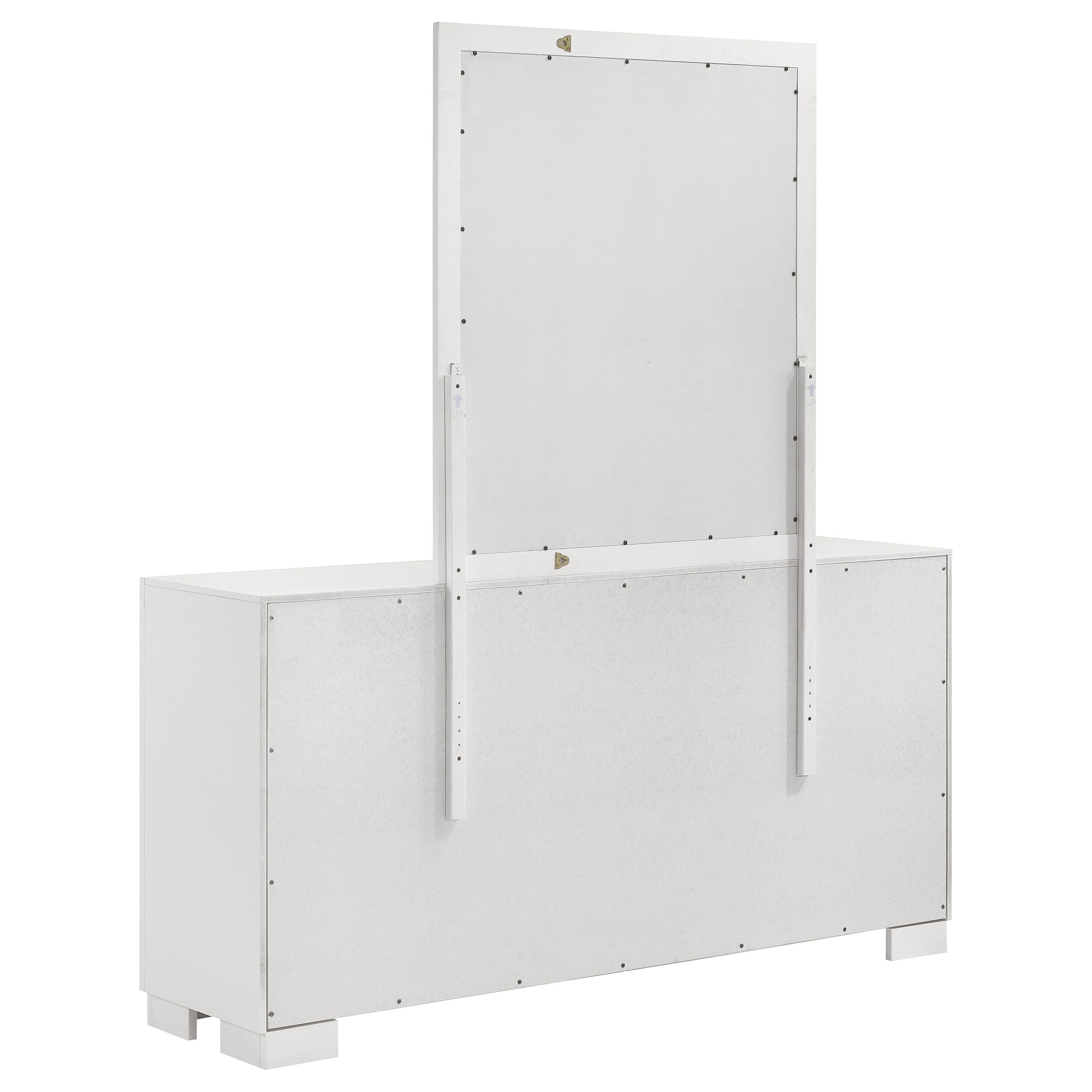Jessica 6-drawer Dresser with Mirror Snow White — view 6