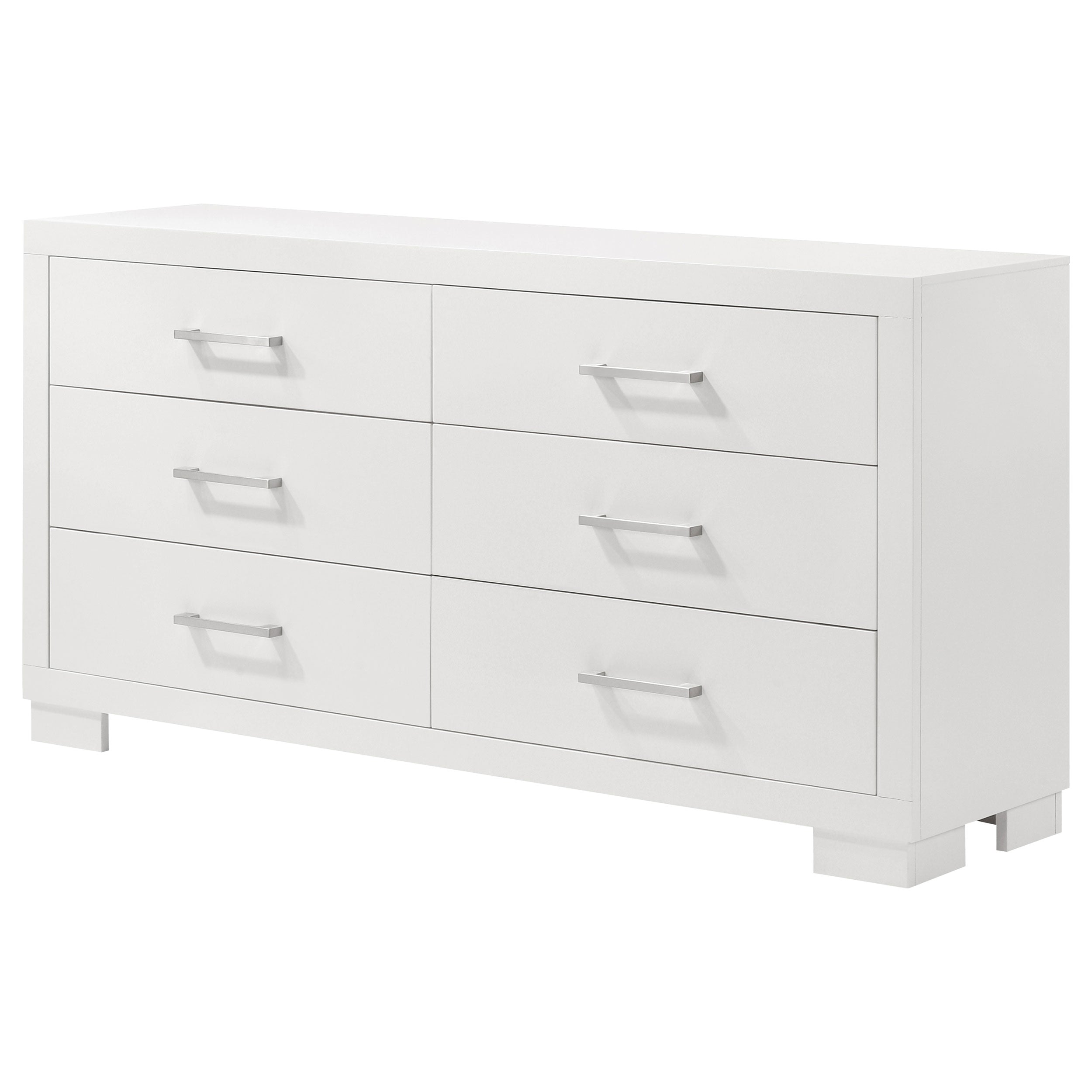 Jessica 6-drawer Dresser Snow White — view 4