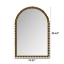 Vintage Iron Art Arch Mirror, Wall Hanging Or Table Display