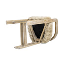 Millwick - Low Back Genuine Fur Counter Stool - Natural Blonde