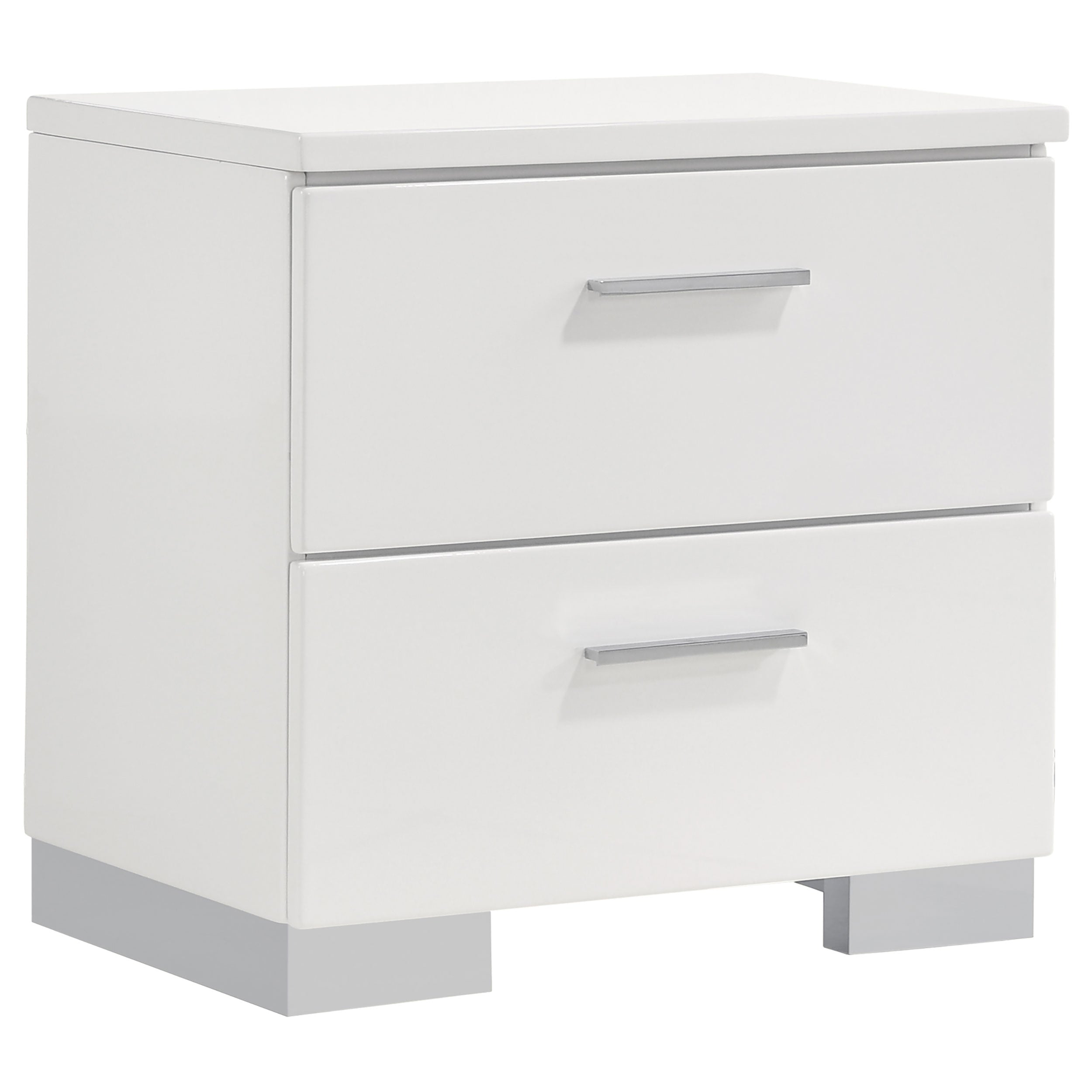 Felicity 4-piece Full Bedroom Set White High Gloss — view 5