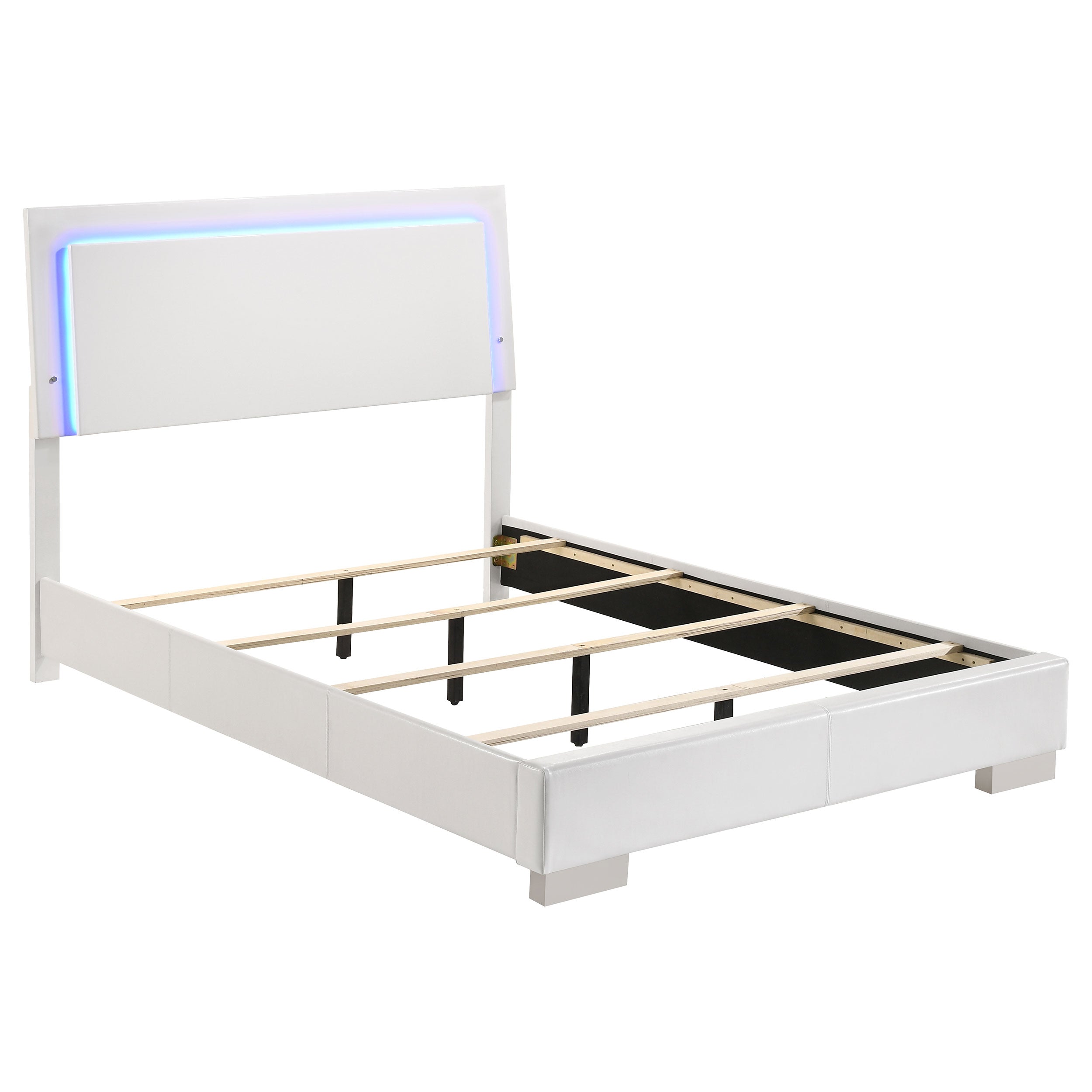 Felicity 5-piece Full Bedroom Set White High Gloss — view 3