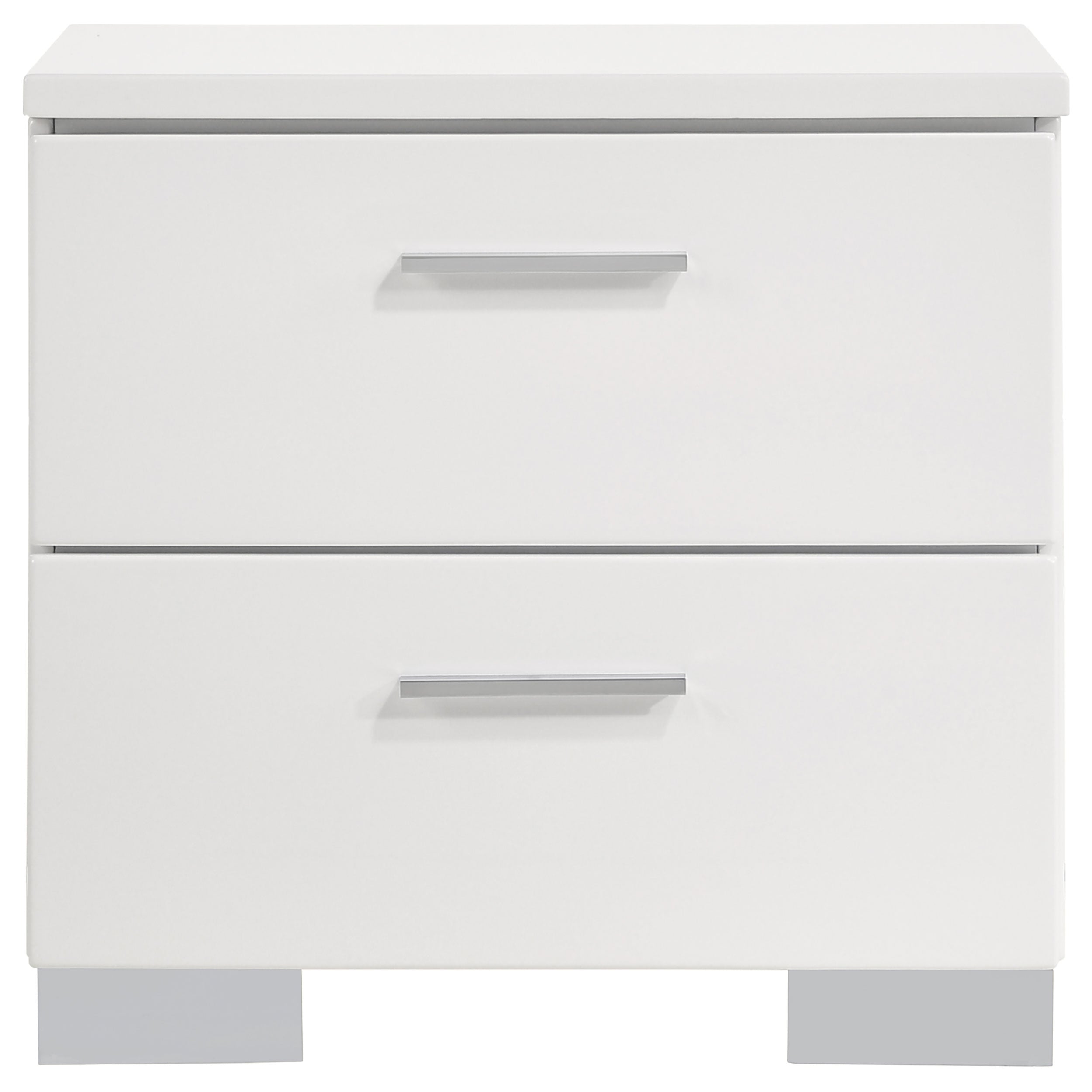 Felicity 4-piece California King Bedroom Set White Gloss — view 6