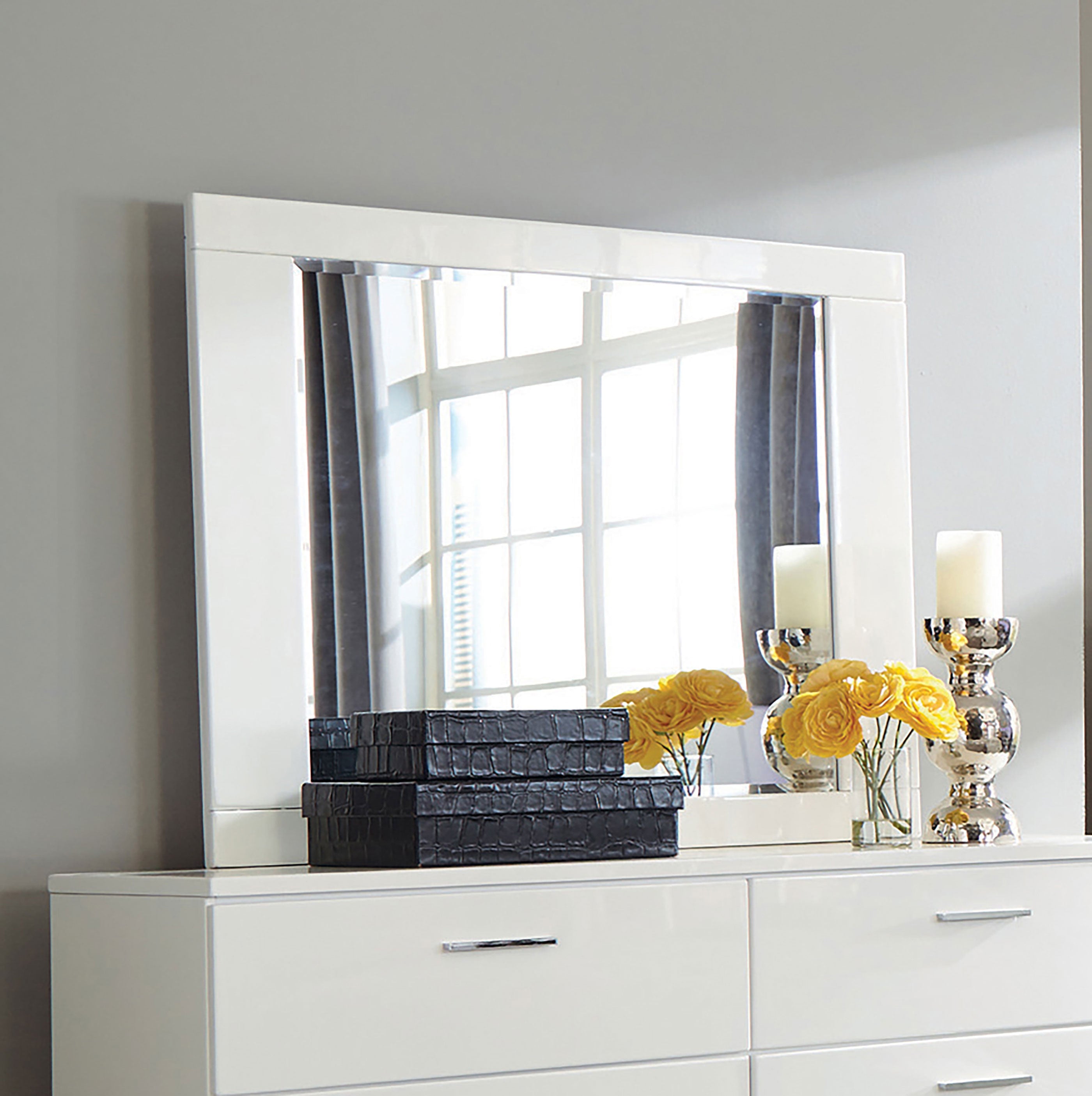 Felicity Dresser Mirror White High Gloss — view 2