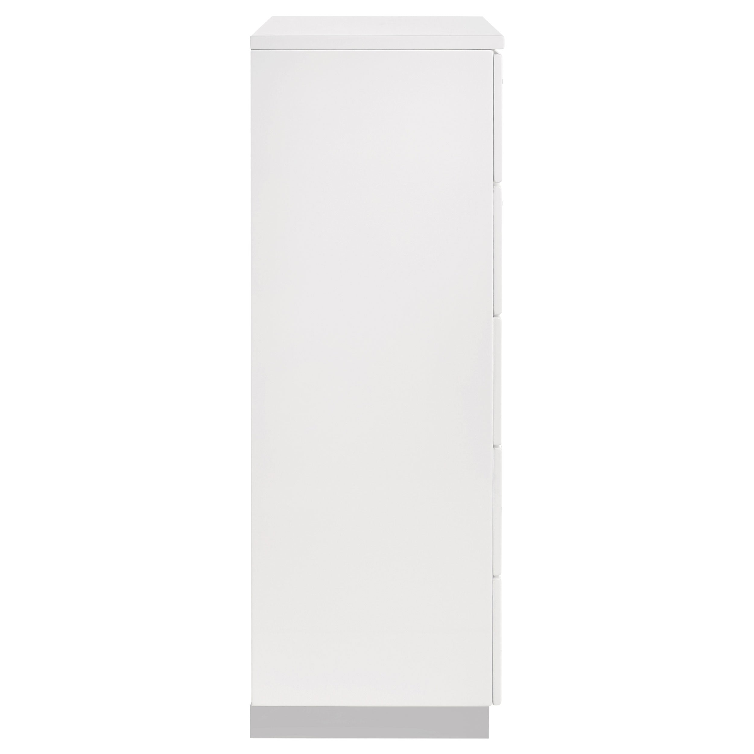 Felicity 5-drawer Bedroom Chest White High Gloss — view 9