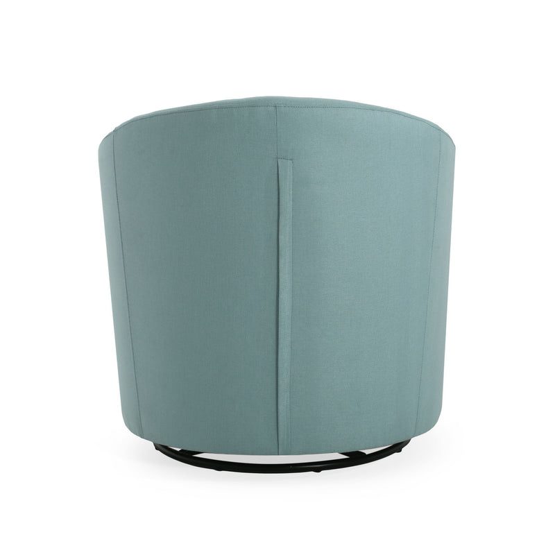 Contemporary Swivel Glider Chair With 360 Degree Rotation