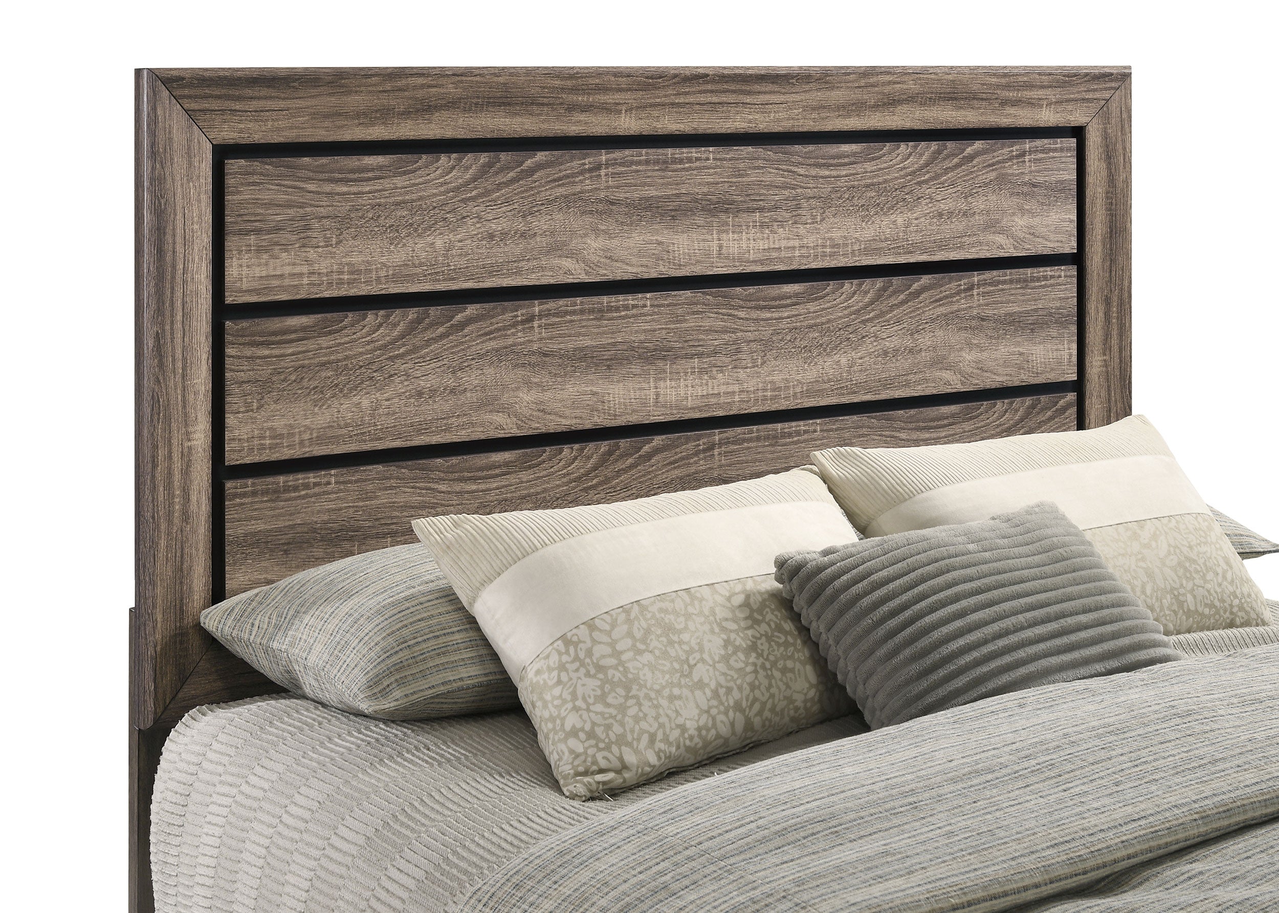 Kauffman Wood Queen Storage Panel Bed Washed Taupe — view 11