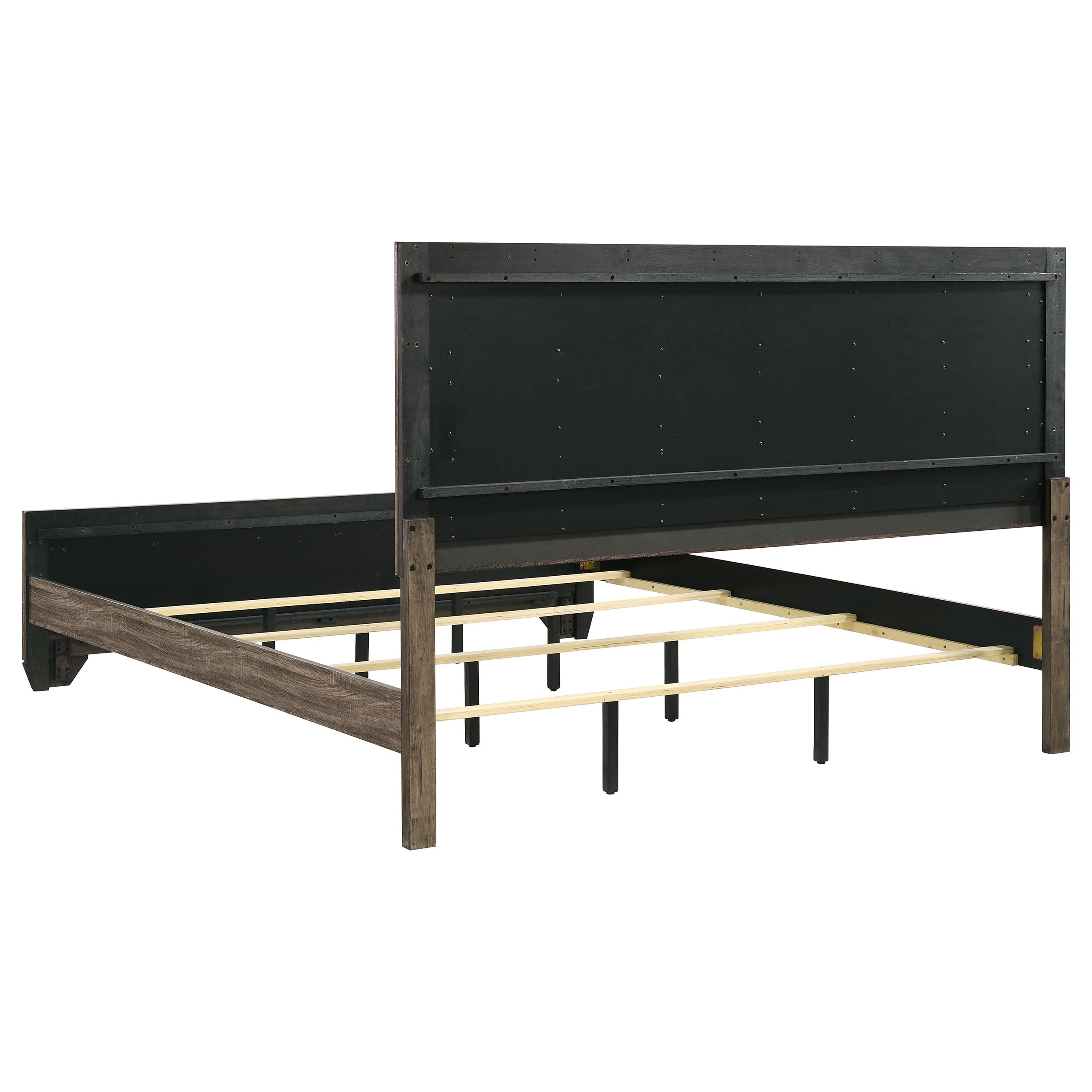 Kauffman Wood Eastern King Panel Bed Washed Taupe — view 5