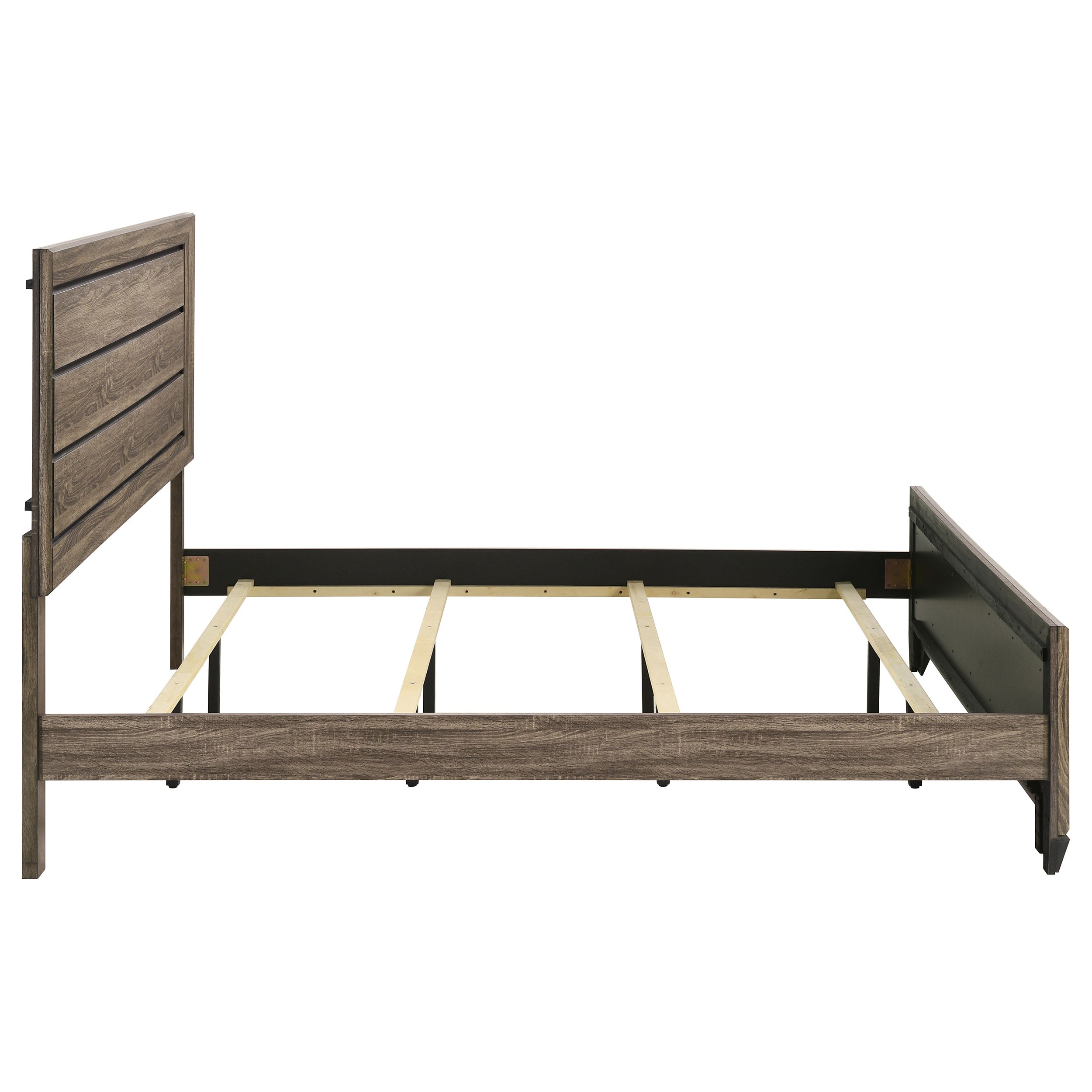 Kauffman Wood Eastern King Panel Bed Washed Taupe — view 6