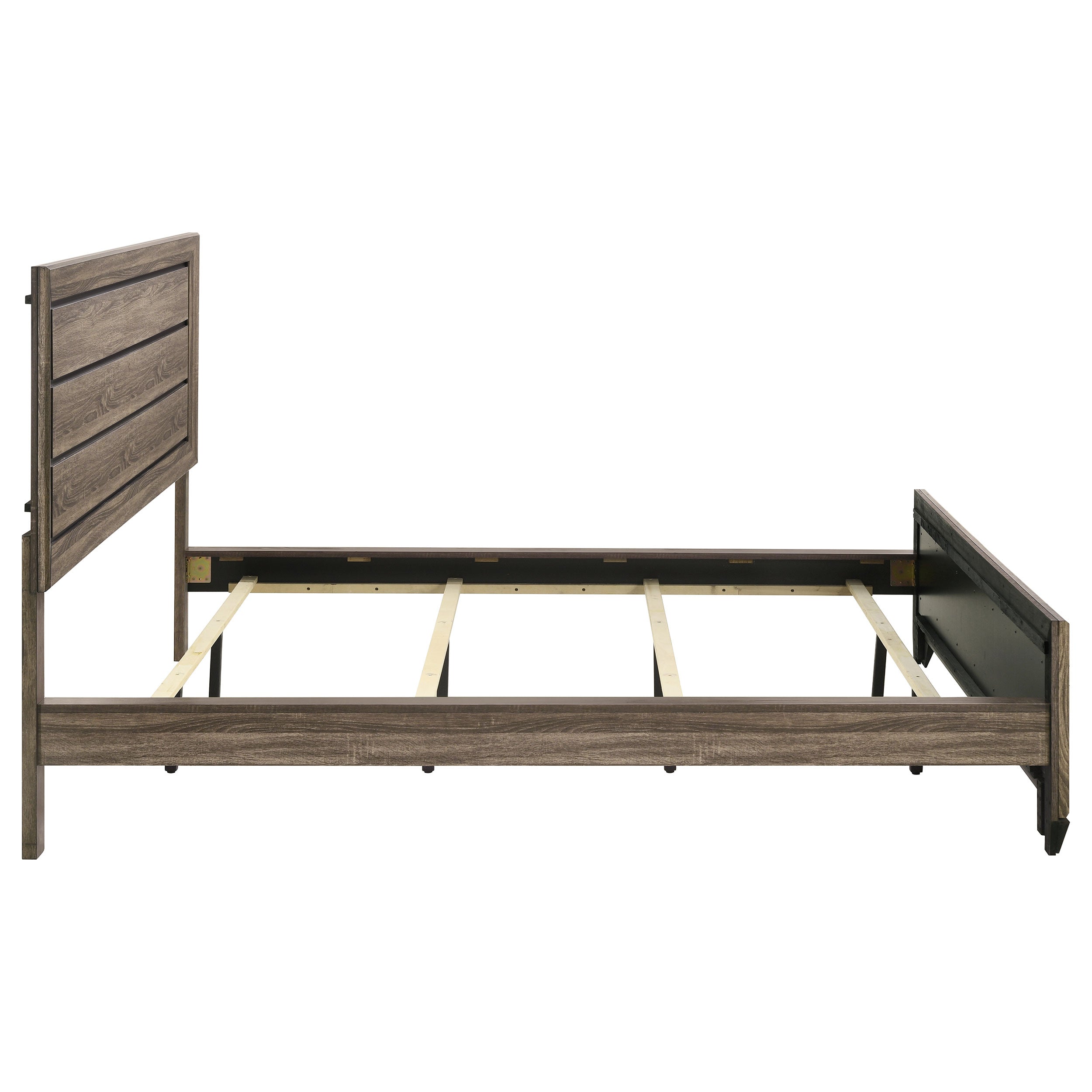 Kauffman Wood California King Panel Bed Washed Taupe — view 6