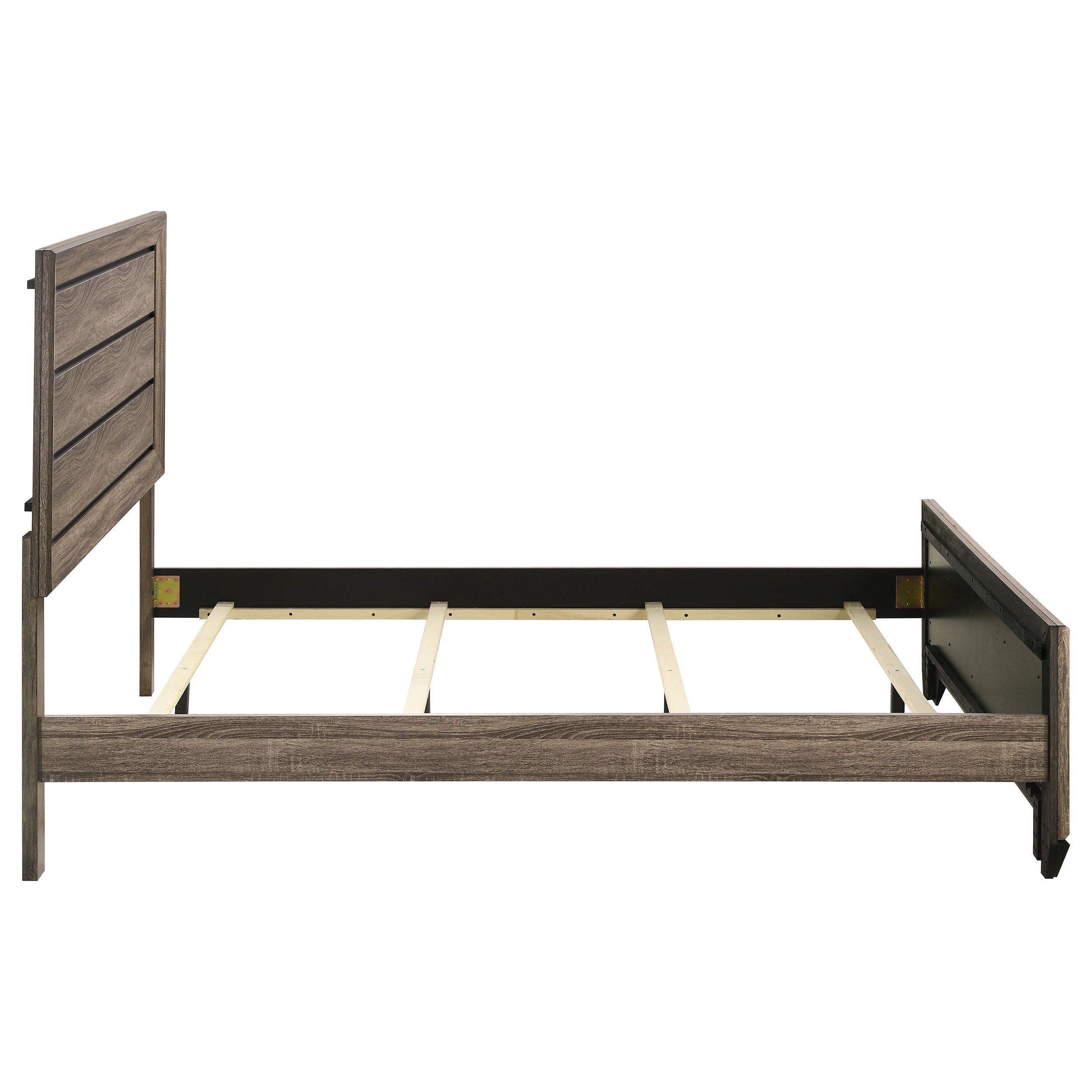 Kauffman Wood Queen Panel Bed Washed Taupe — view 6