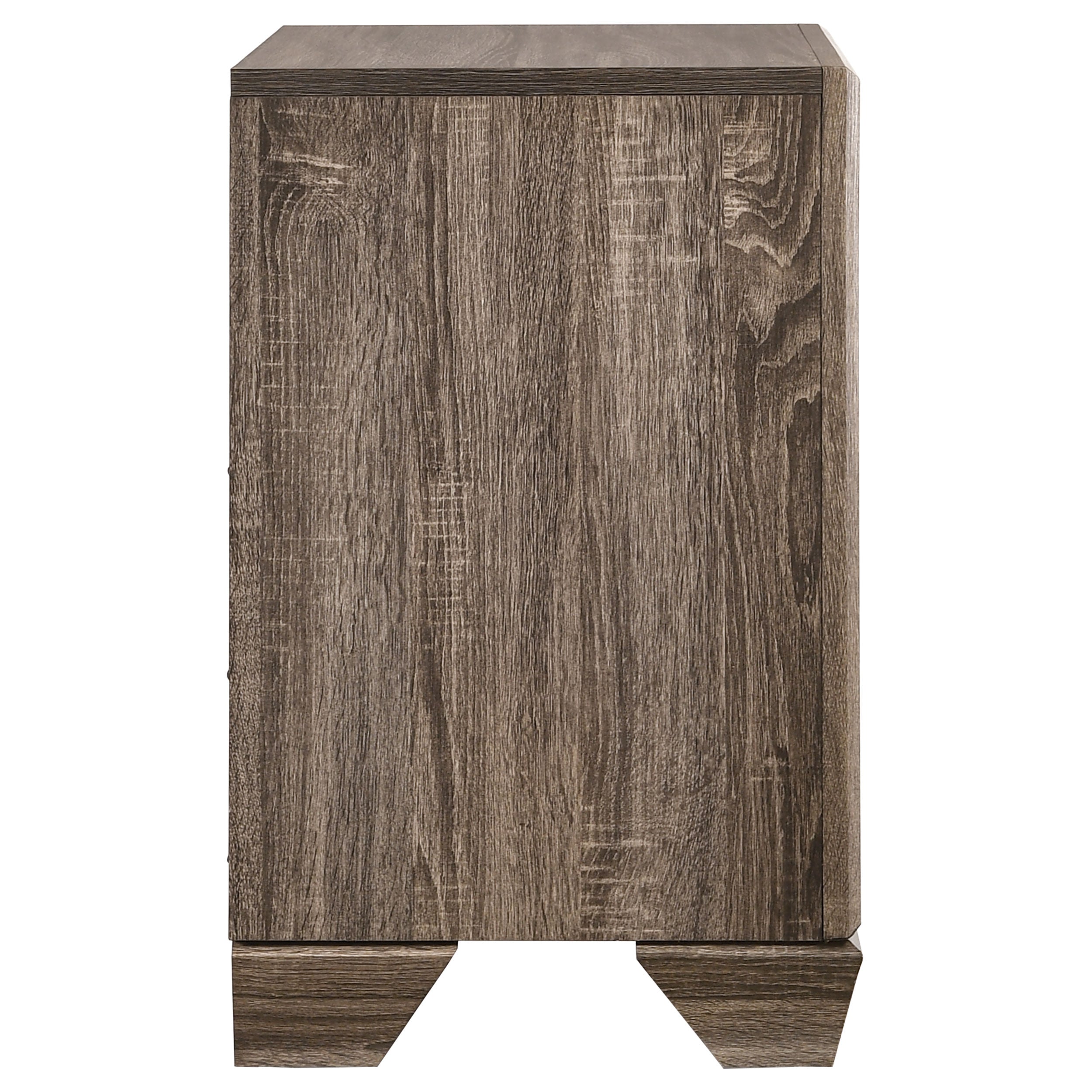 Kauffman 2-drawer Nightstand Washed Taupe — view 9