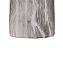 Round Geometric Outdoor End Table - Marble